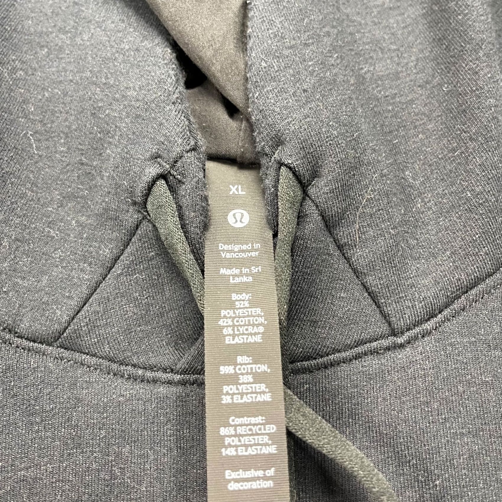 Lululemon Lululemon Hoodie Men's XL Black City Sweat Sweatshirt Hooded Logo Pullover Gym & Training Size US XL / EU 56 / 4 - 5 Thumbnail