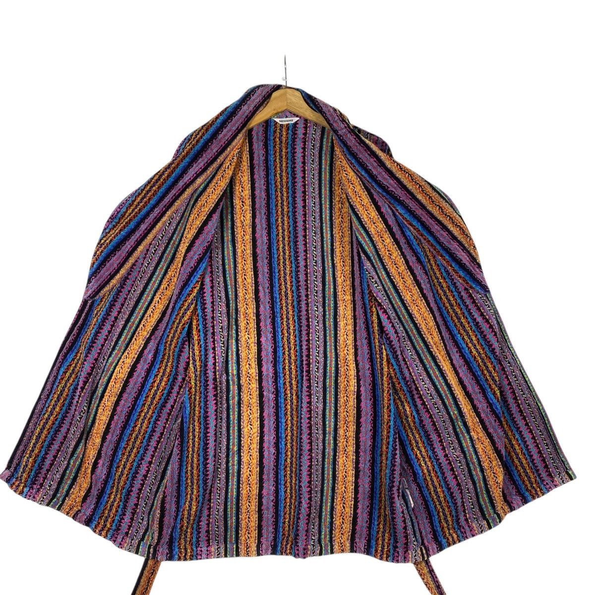 Missoni Rainbow Bathrobe Missoni Home 3D Knit Striped Sweater Unisex Size L / US 10 / IT 46 - 7 Thumbnail