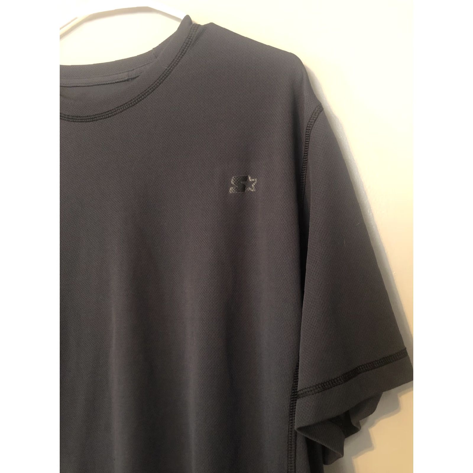 Starter Starter T Shirt Adult 3XL Gray Short Sleeve Polyester Spandex Mens Activewear CrossFit Logo Crew Neck Pullover Basic Sports Shirt Size US XXL / EU 58 / 5 - 2 Thumbnail