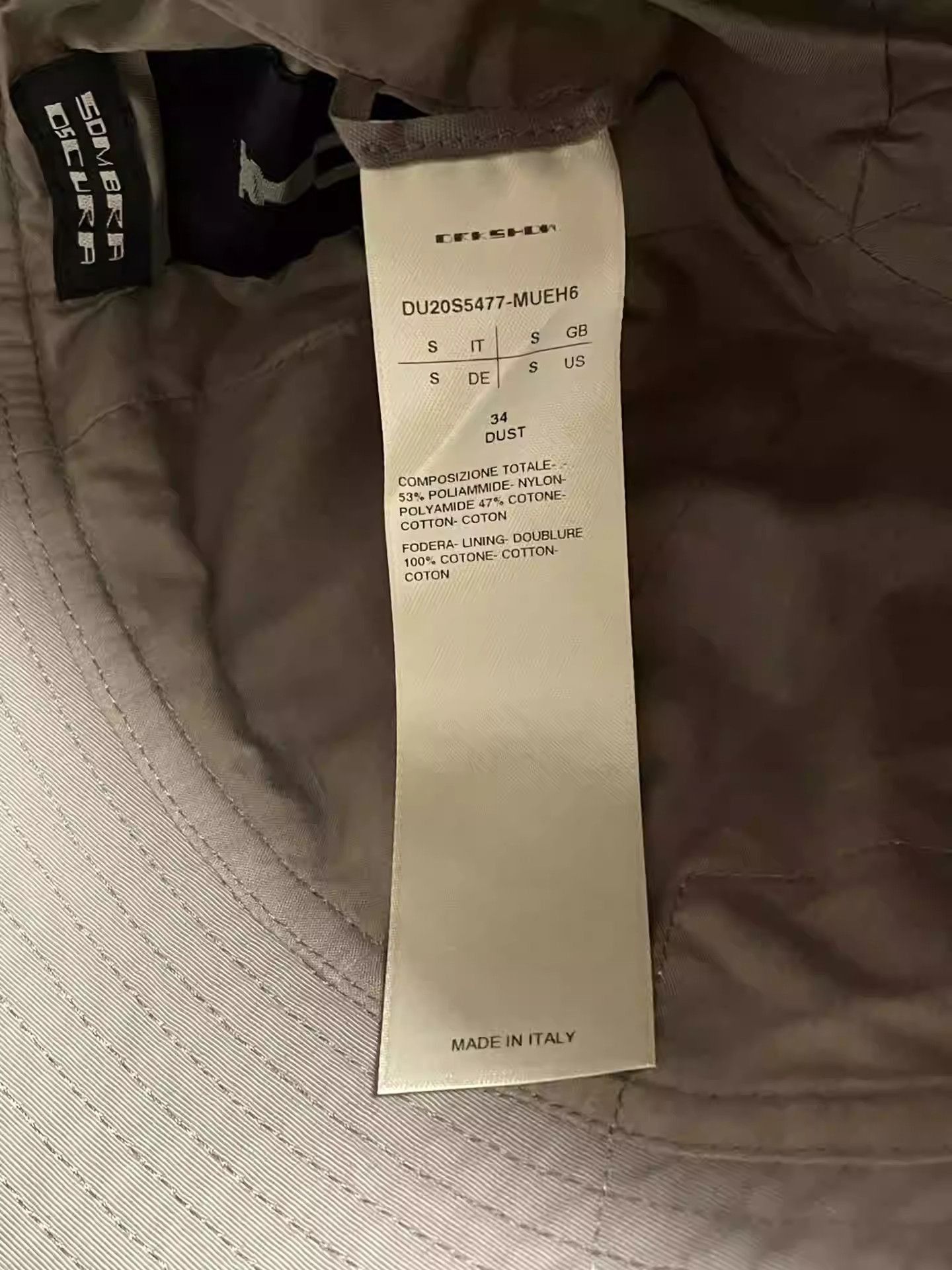 Rick Owens Rick Owens bucket hat-2505 Size ONE SIZE - 4 Thumbnail