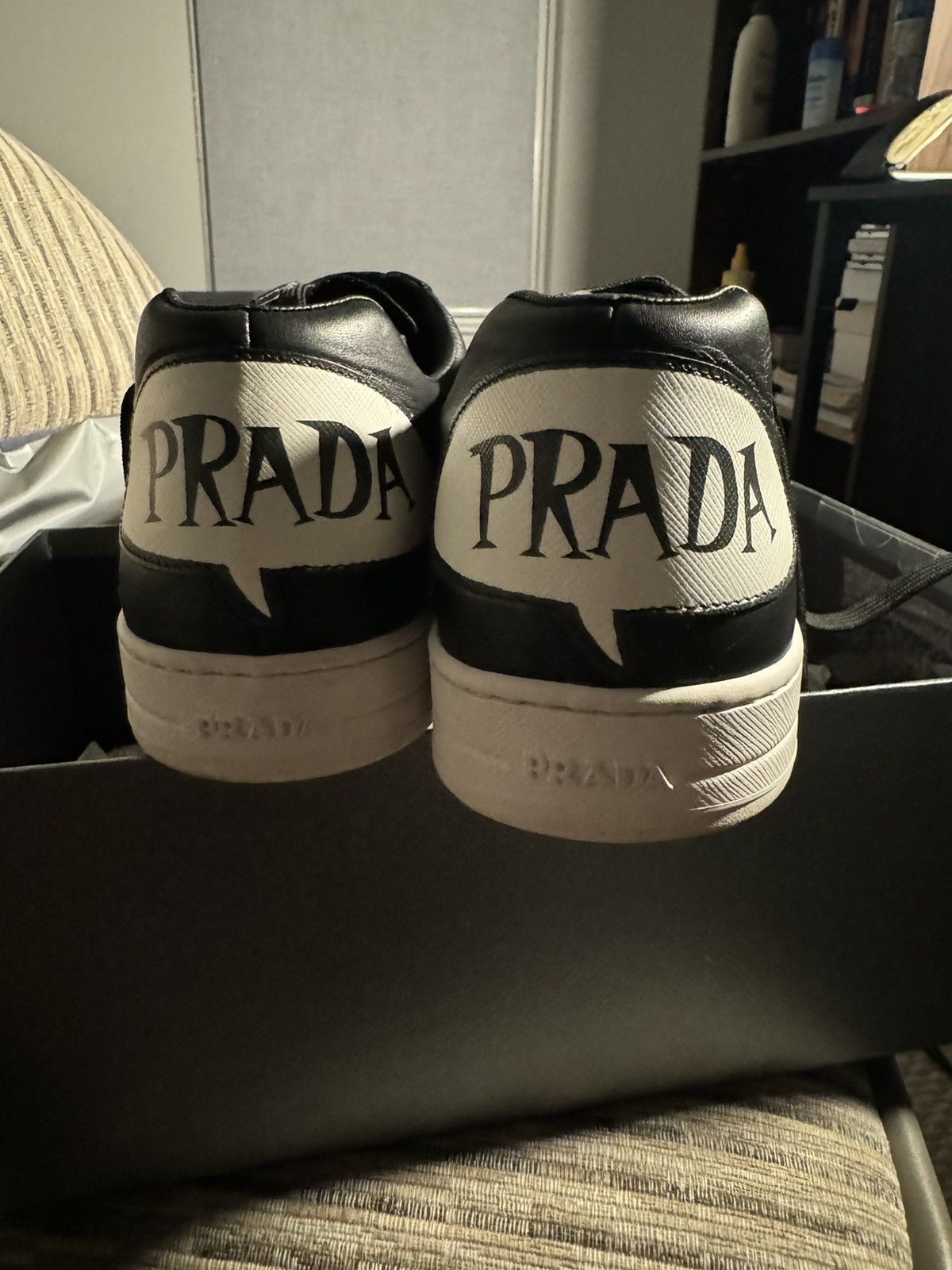 Prada comic shoes best sale