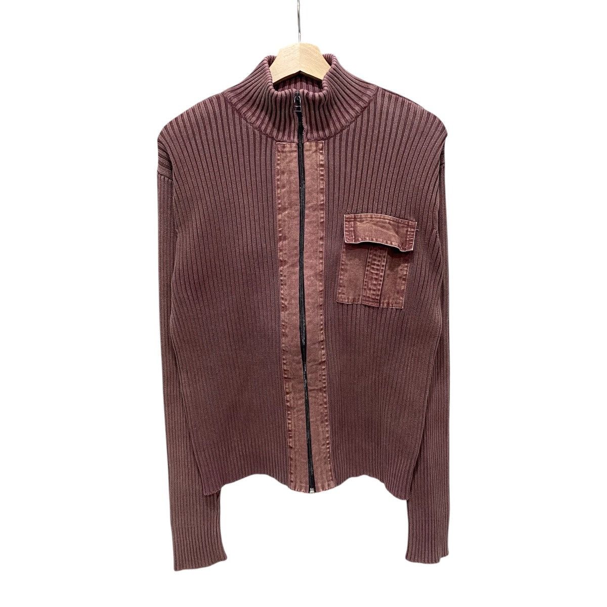 Kansai Yamamoto Kansai Jeans Ribbed Knit Zip Sweater Archive Y2K Japanese Size US S / EU 44-46 / 1 - 1 Thumbnail