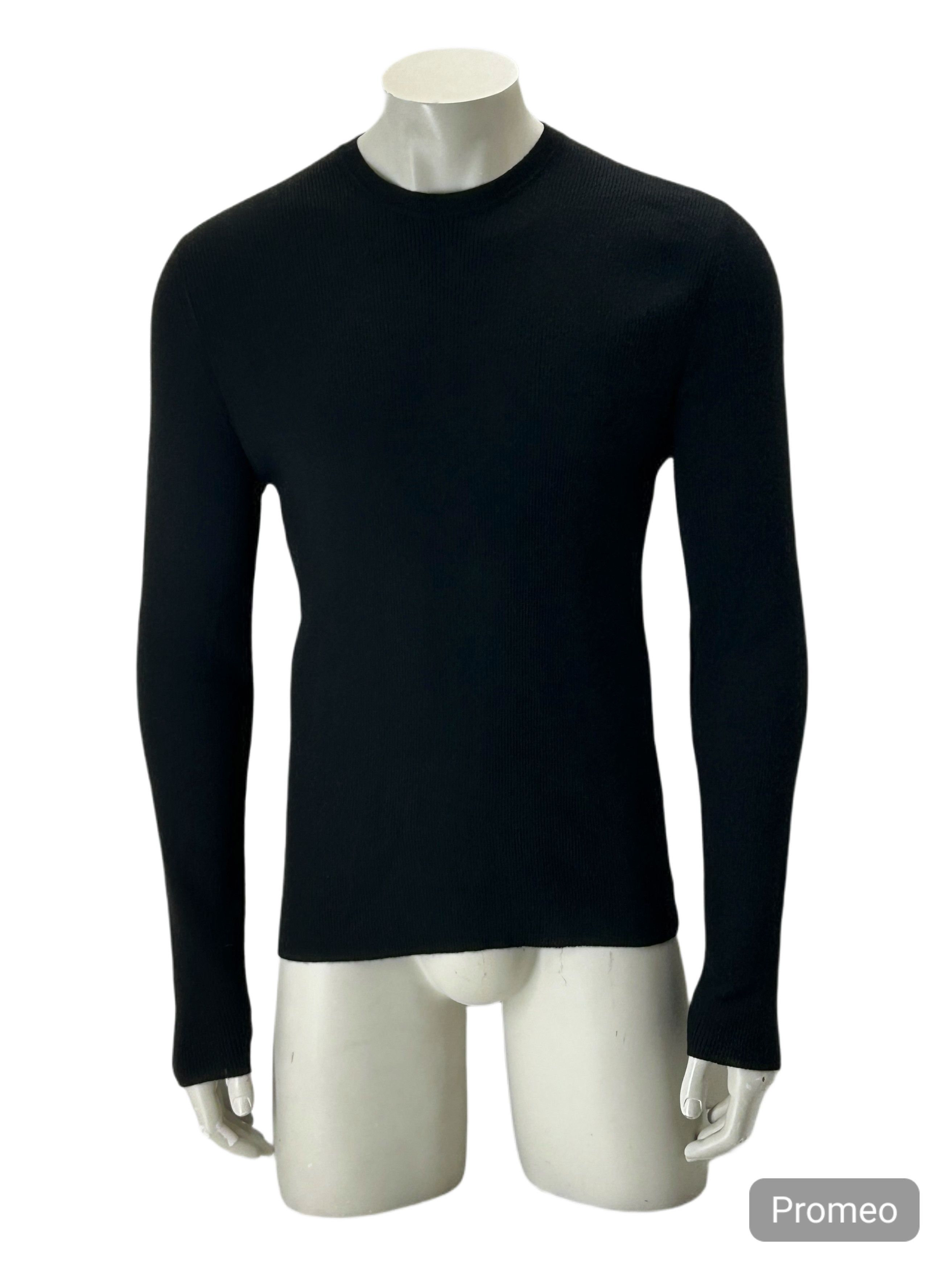 Gucci Gucci Black Long Sleeve Crew Neck T-Shirt Size US XL / EU 56 / 4 - 1 Thumbnail