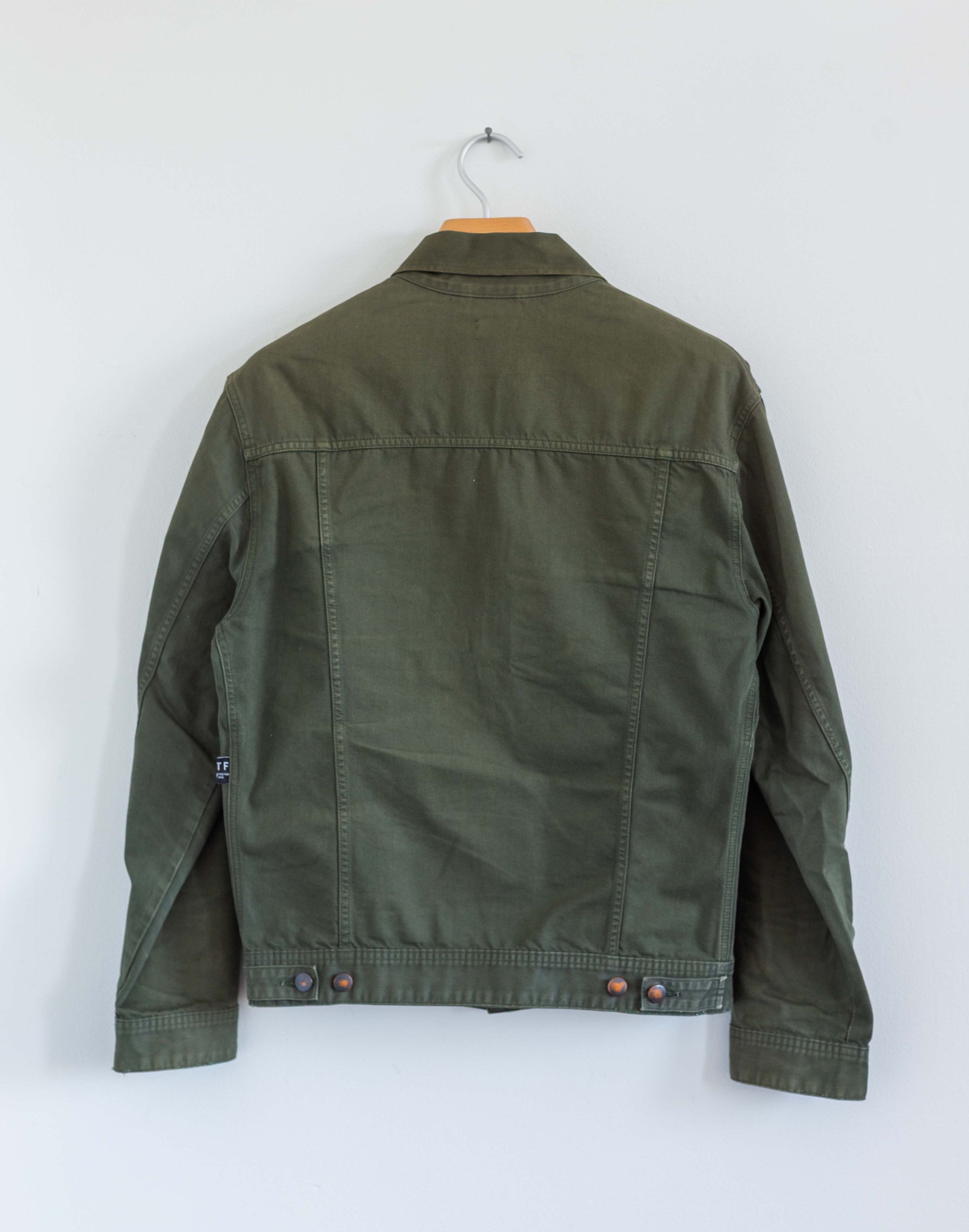 Other ATF Authentic Textile Fabrics Olive Trucker Jacket Size US L / EU 52-54 / 3 - 2 Thumbnail