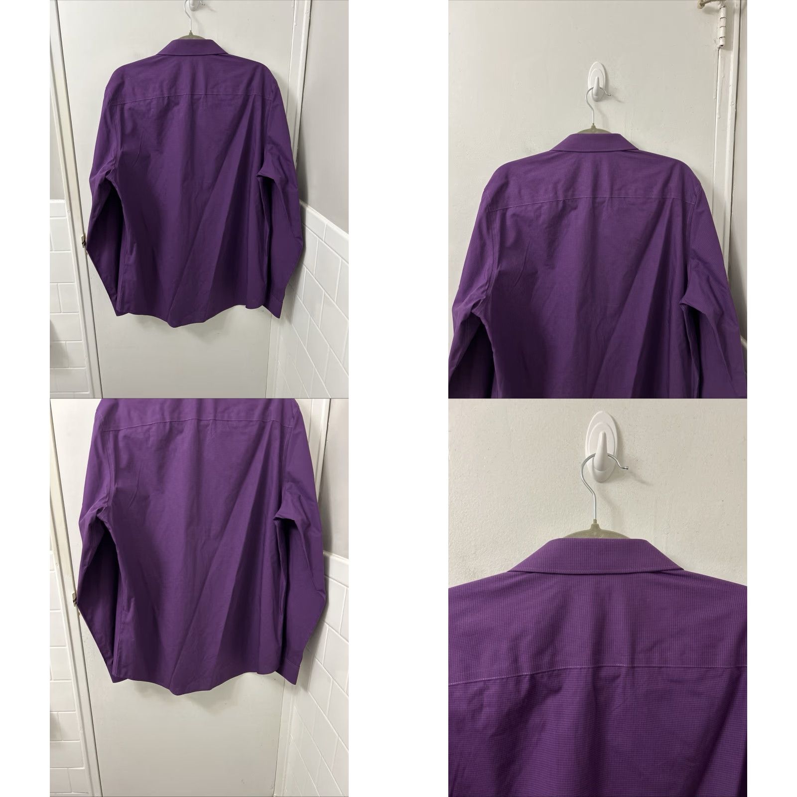 Calvin Klein Calvin Klein Shirt Mens L Purple Infinite Cool Non-Iron Button Up NWT MSRP 60 Dress Shirt Size US L / EU 52-54 / 3 - 8 Thumbnail