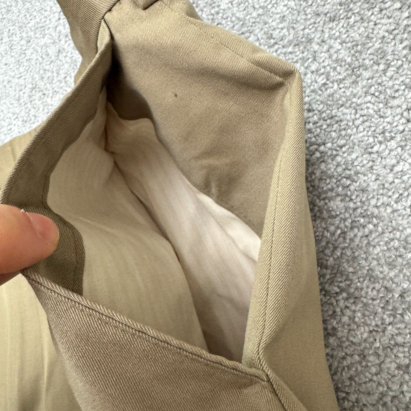 Nordstrom **VINTAGE 90s Britches Mens 44x28 Khaki Wool Dress Pants** User: **VINTAGE 90s Britches Mens 44 Khaki Wool Dress Pants** Size US 44 / EU 60 - 5 Thumbnail