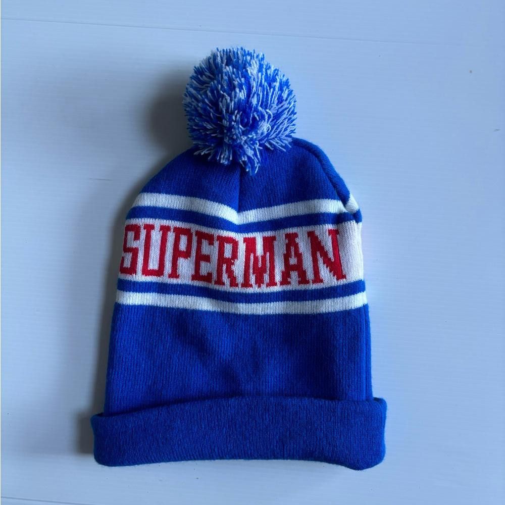 Designer Vintage superman winter hat Size ONE SIZE - 2 Thumbnail