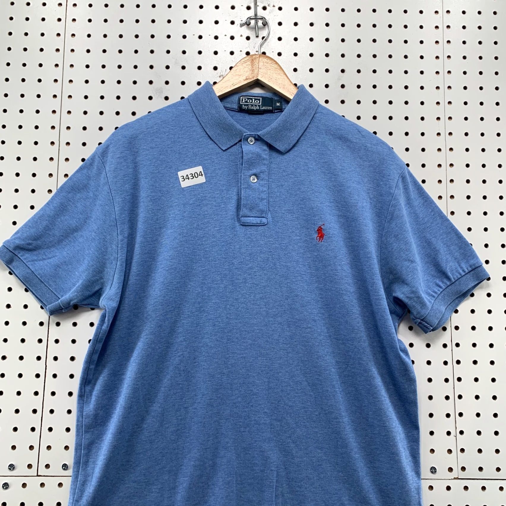 Polo Ralph Lauren VINTAGE Polo Ralph Lauren Shirt Mens M Blue Red Pony Polo Casual Preppy 90s Mens Clothing Size US M / EU 48-50 / 2 - 2 Thumbnail