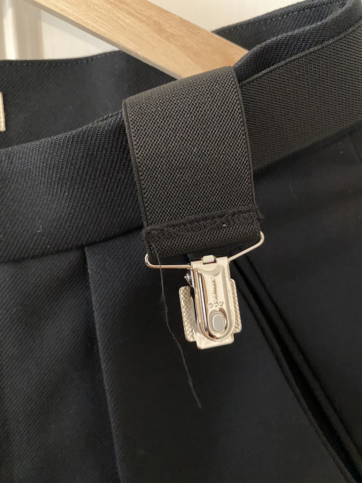 Raf Simons SS20 PLEATED DETAIL SUSPENDER SHORTS Size US 28 / EU 44 - 3 Thumbnail