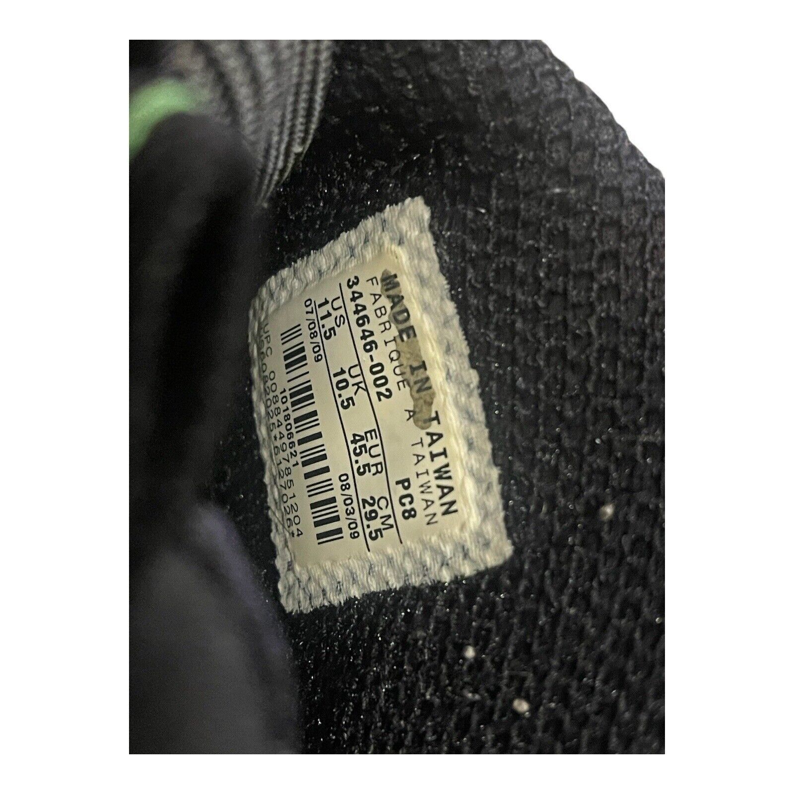 Nike Nike 1/2 Cent Black Green Metallic Silver Size 11.5. 344646 Size US 11.5 / EU 44-45 - 5 Thumbnail