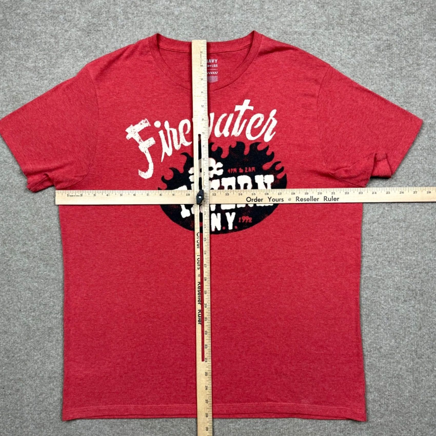 Old Navy Old Navy Shirt Mens L Red Short Sleeve Stretch Firewater Tavern NY Logo T-Shirt Size US L / EU 52-54 / 3 - 4 Thumbnail