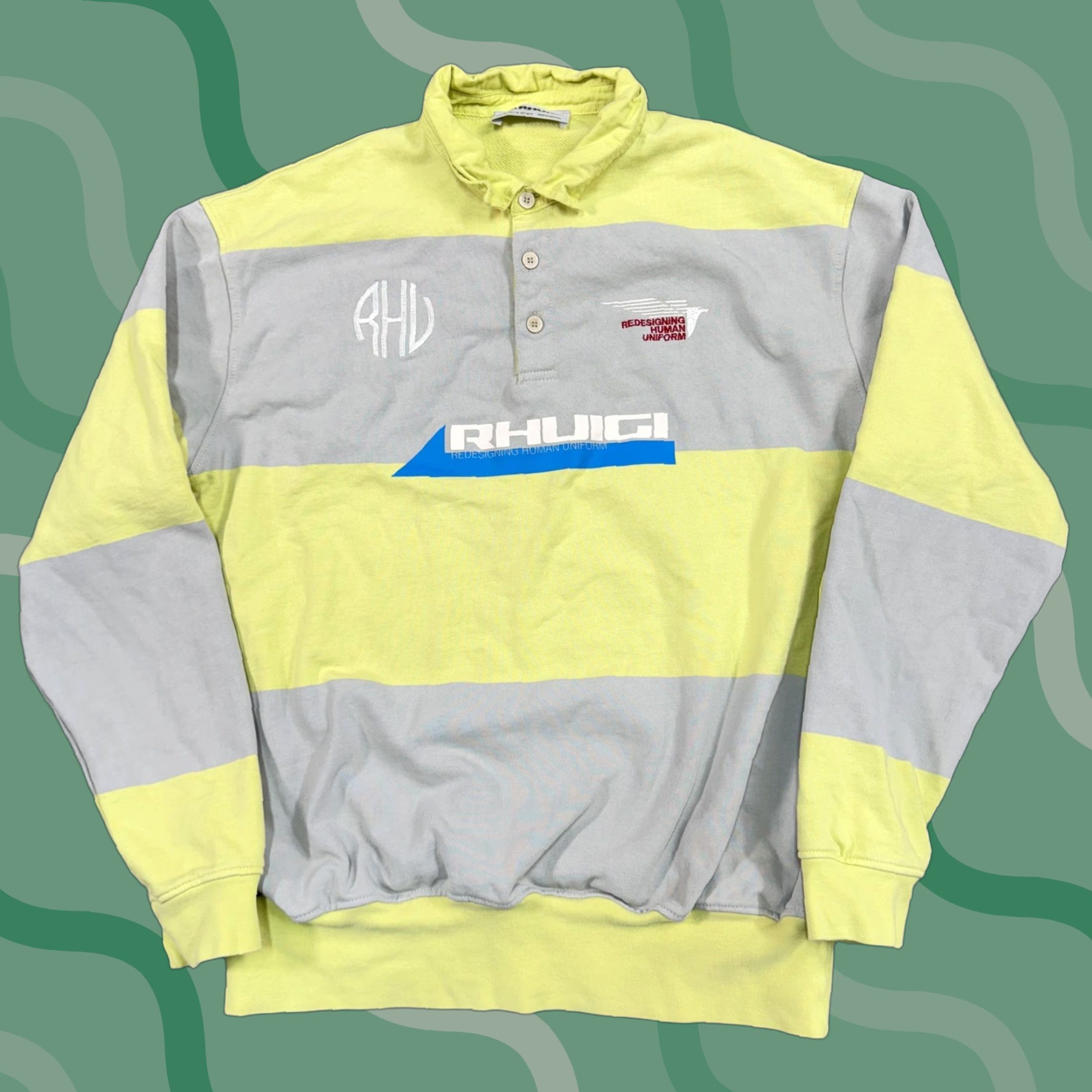 Zara Zara Rugby Shirt Mens XL Yellow Striped Long Sleeve Polo Streetwear Size US L / EU 52-54 / 3 - 1 Thumbnail