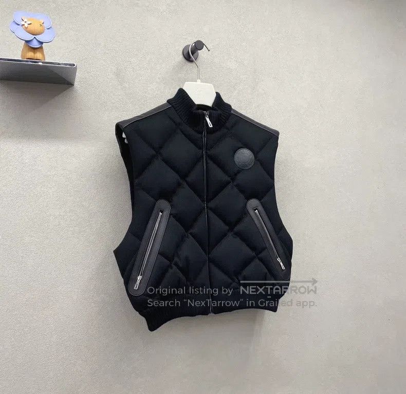 Hermes Hermes Black sleeveless down vest, short style, 100% cashm Size XS / US 0-2 / IT 36-38 - 4 Thumbnail