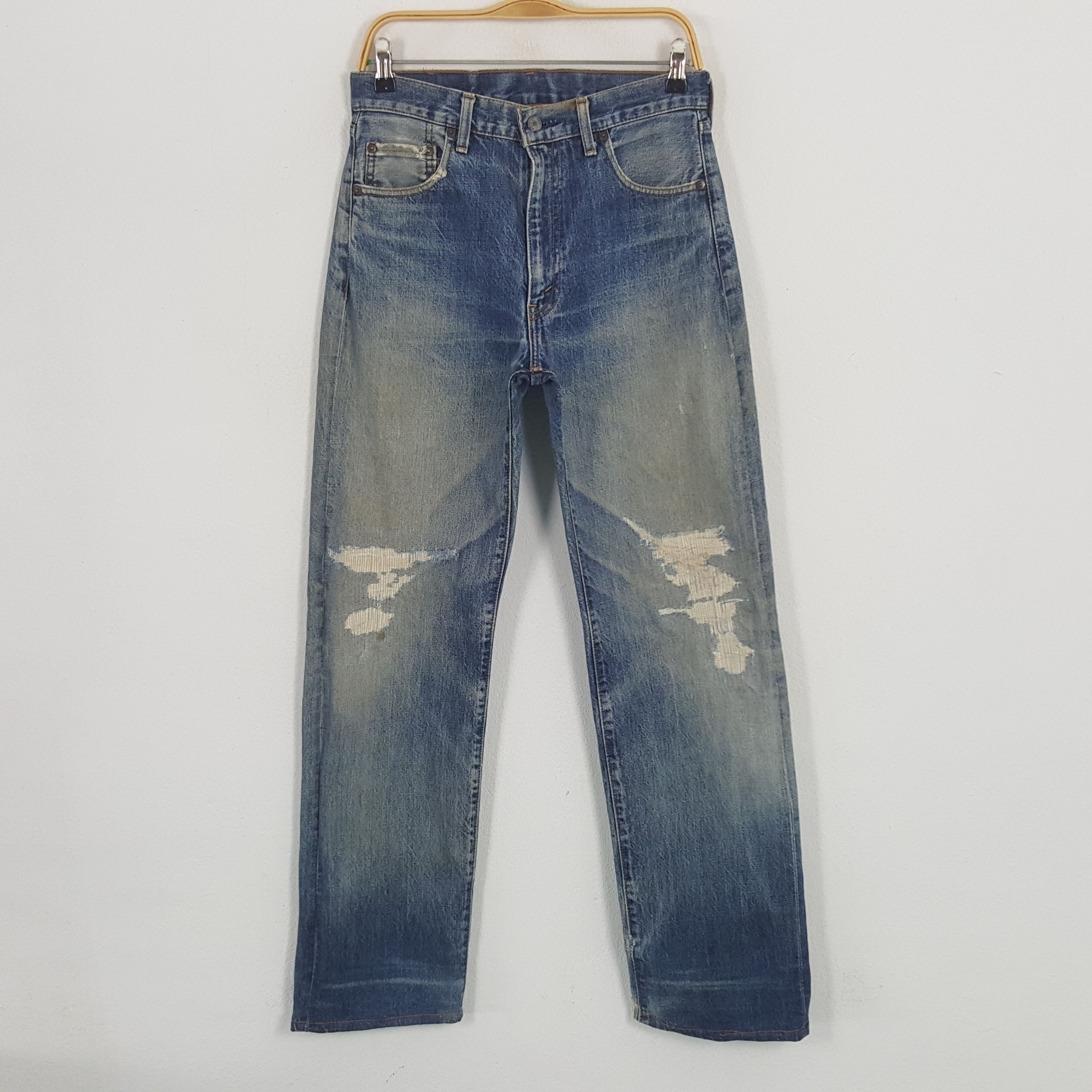 Levi's × Vintage Vintage Levi's Japan Selvedge Distressed Denim Jeans Size US 29 - 1 Thumbnail