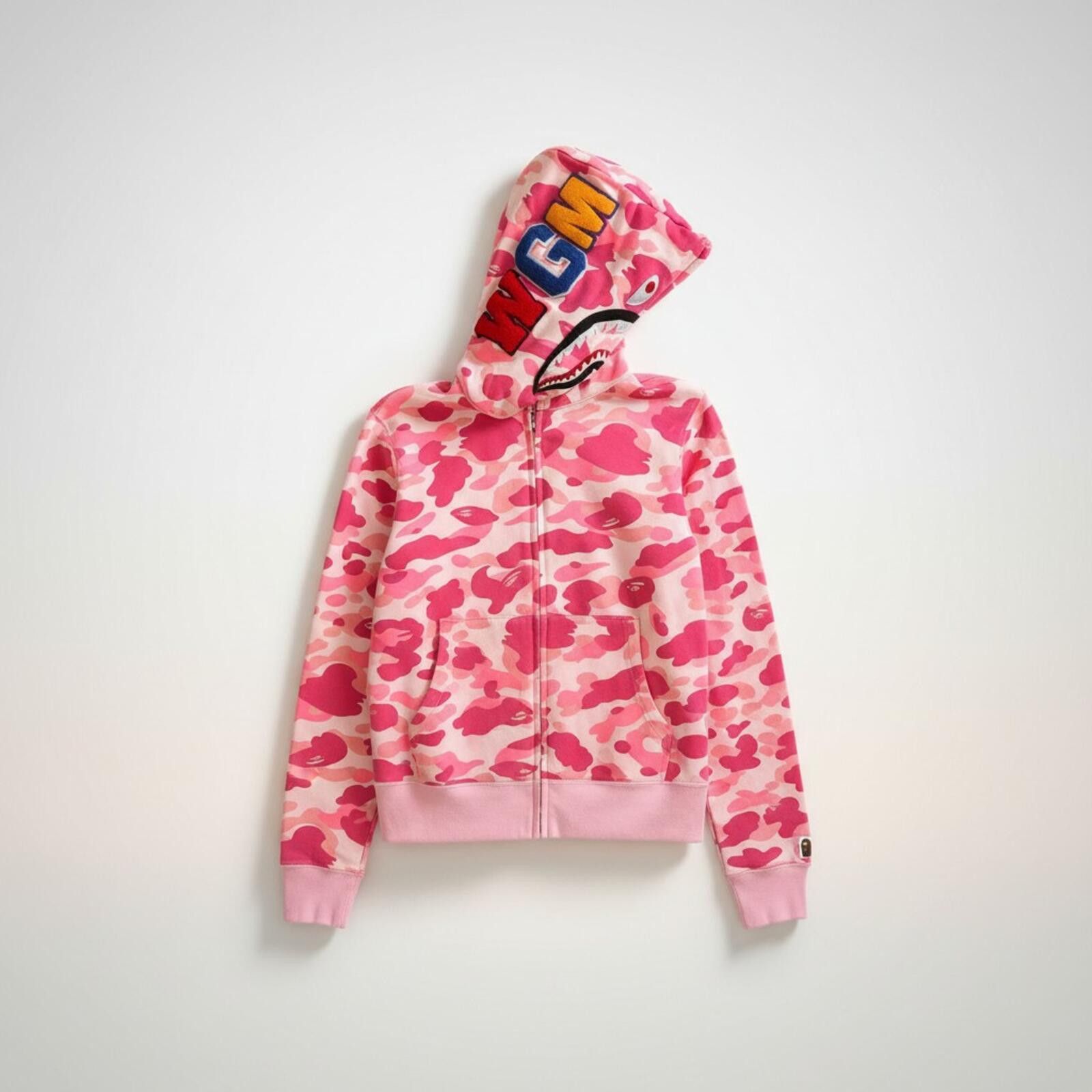 Other BAPE Pink Camo Shark Full Zip Hoodie Size S Size S / US 4 / IT 40 - 4 Thumbnail