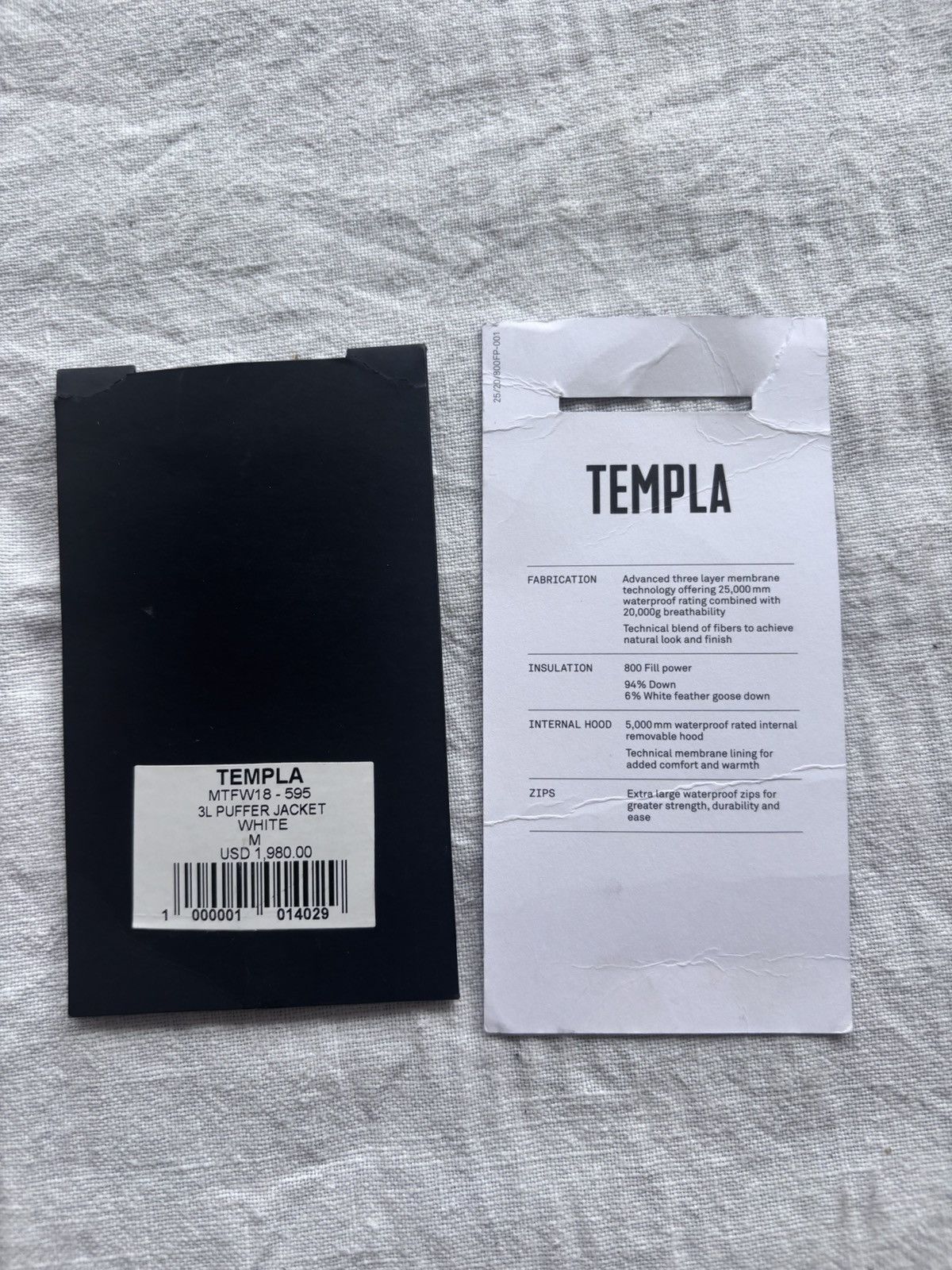 Templa Templa 3L Puffer Jacket - 800FP Goose Down Size US M / EU 48-50 / 2 - 9 Thumbnail