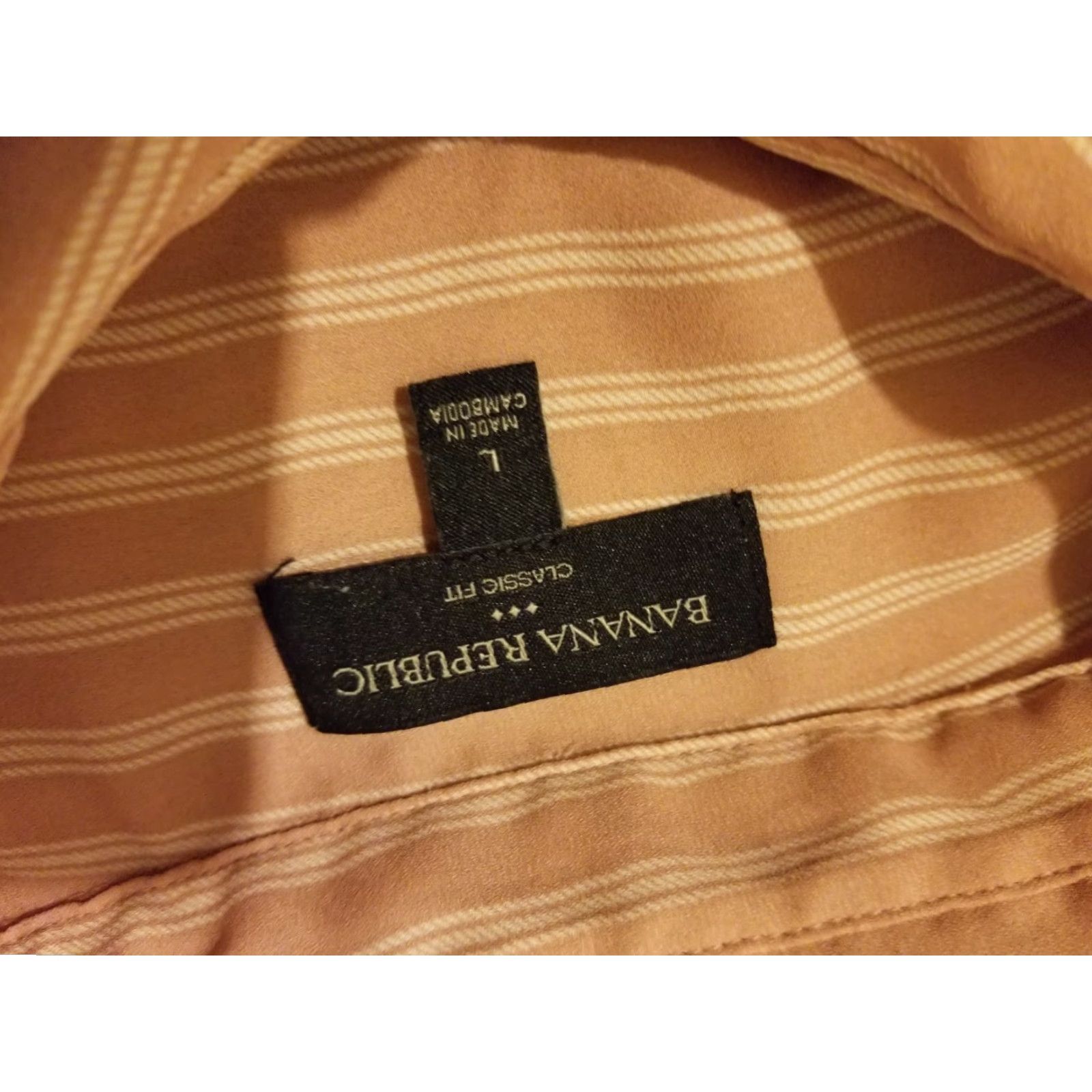 Banana Republic Banana Republic Blouse Shirt Sleeveless Orange L Womens Button Dress Size L / US 10 / IT 46 - 3 Thumbnail