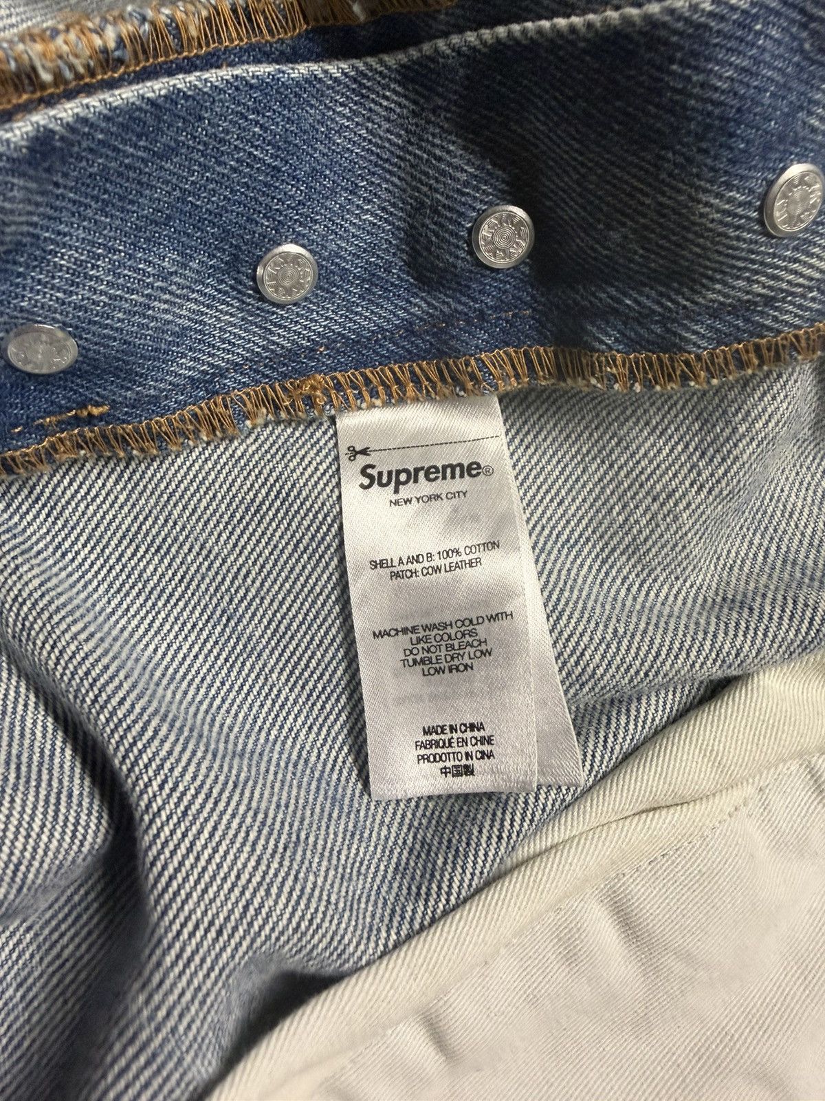 Supreme × Undercover Supreme UNDERCOVER Layered Washed Indigo Jeans Size 32 Size US 32 / EU 48 - 7 Thumbnail