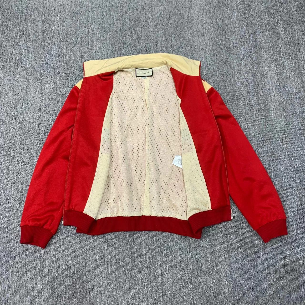 Gucci Gucci White Red Colorblock Jacket Size M 95 New Size US M / EU 48-50 / 2 - 7 Thumbnail