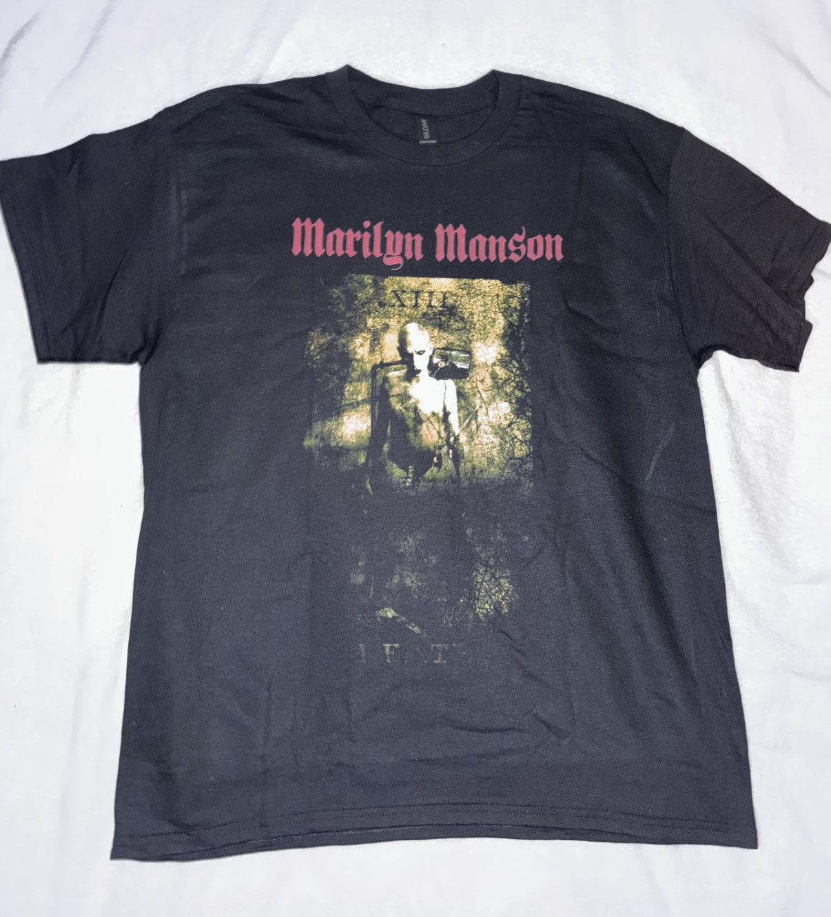 Marilyn Manson Rare Vintage Marilyn Manson Holywood Tour merch shirt Size US L / EU 52-54 / 3 - 1 Thumbnail
