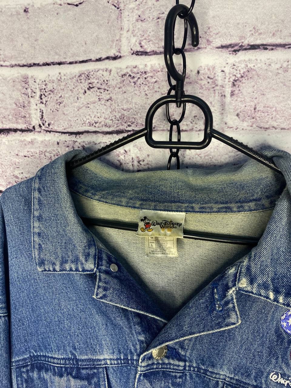 Disney Womens Vintage Denim Jacket Micky Mouse Disney cartoon Size L / US 10 / IT 46 - 8 Thumbnail