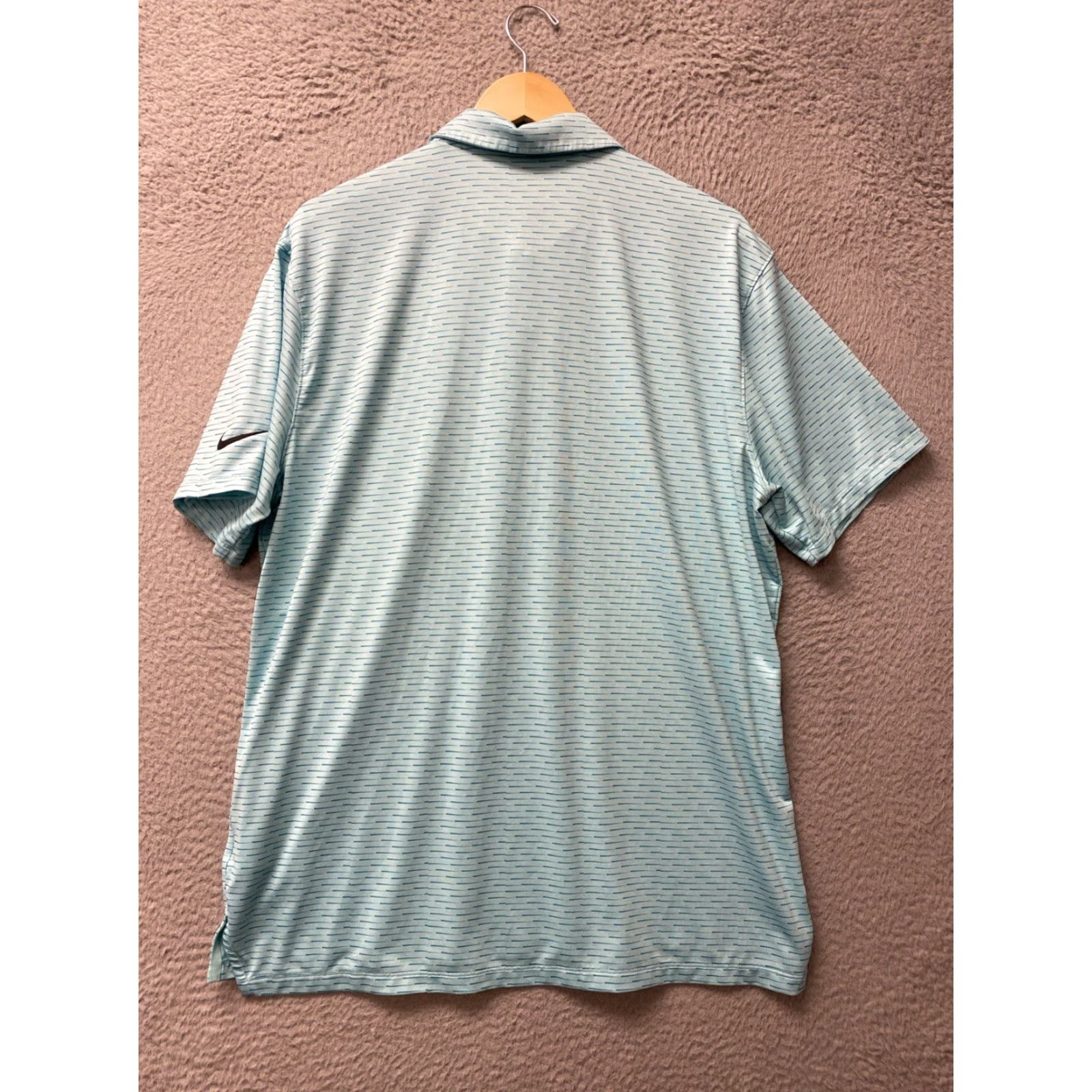 Nike Nike Athletic Golf Short Sleeve Polo Shirt Logo Aqua Yacht? Size US L / EU 52-54 / 3 - 7 Thumbnail