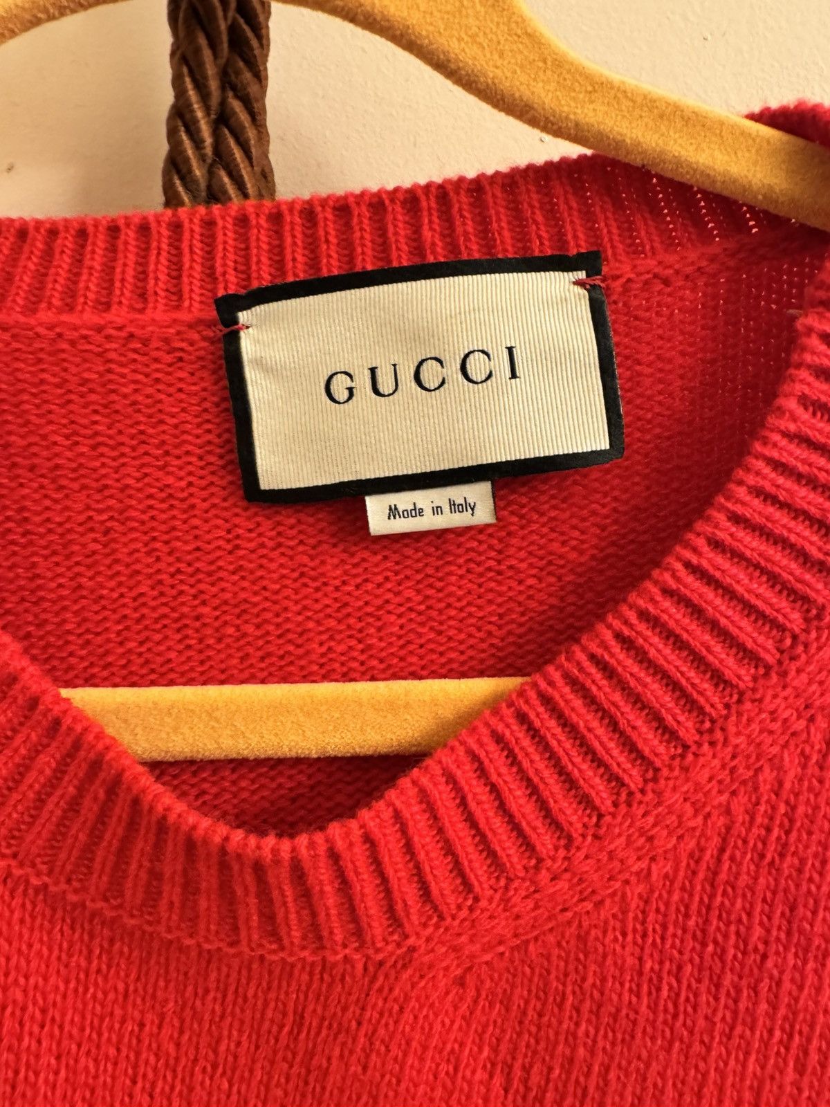 Gucci 100% Authentic GUCCI Blue “Blind For Love”Sweater With Bee Size US L / EU 52-54 / 3 - 2 Thumbnail