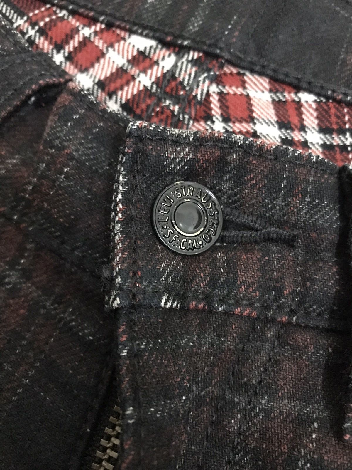 Japanese Brand × Levi's × Levi's Vintage Clothing Levi’s 519 Premium Collection Plaid Jeans Size US 30 / EU 46 - 6 Thumbnail