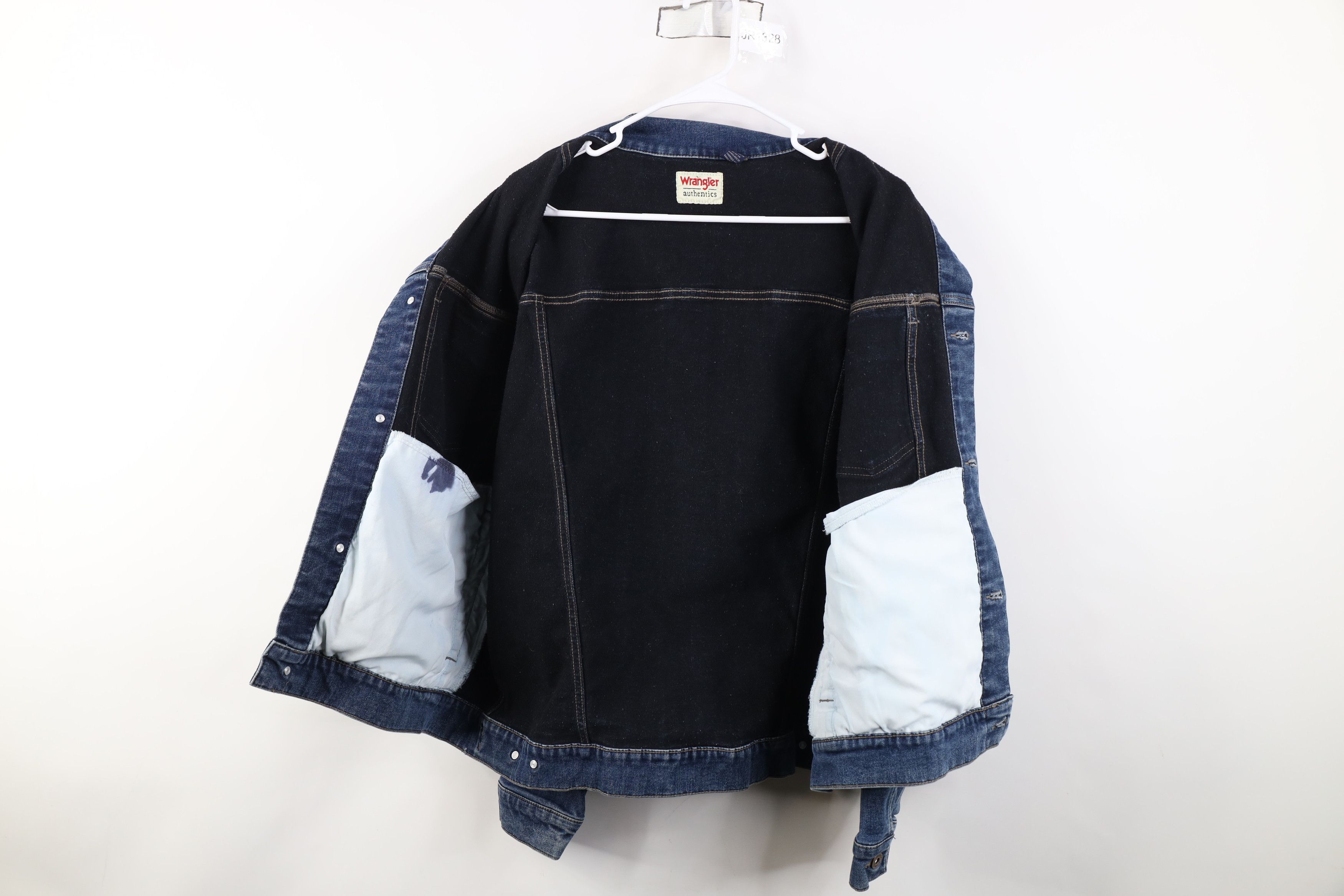 Wrangler Vintage Y2K Wrangler Denim Jean Trucker Jacket Blue Cotton Size US XL / EU 56 / 4 - 8 Thumbnail