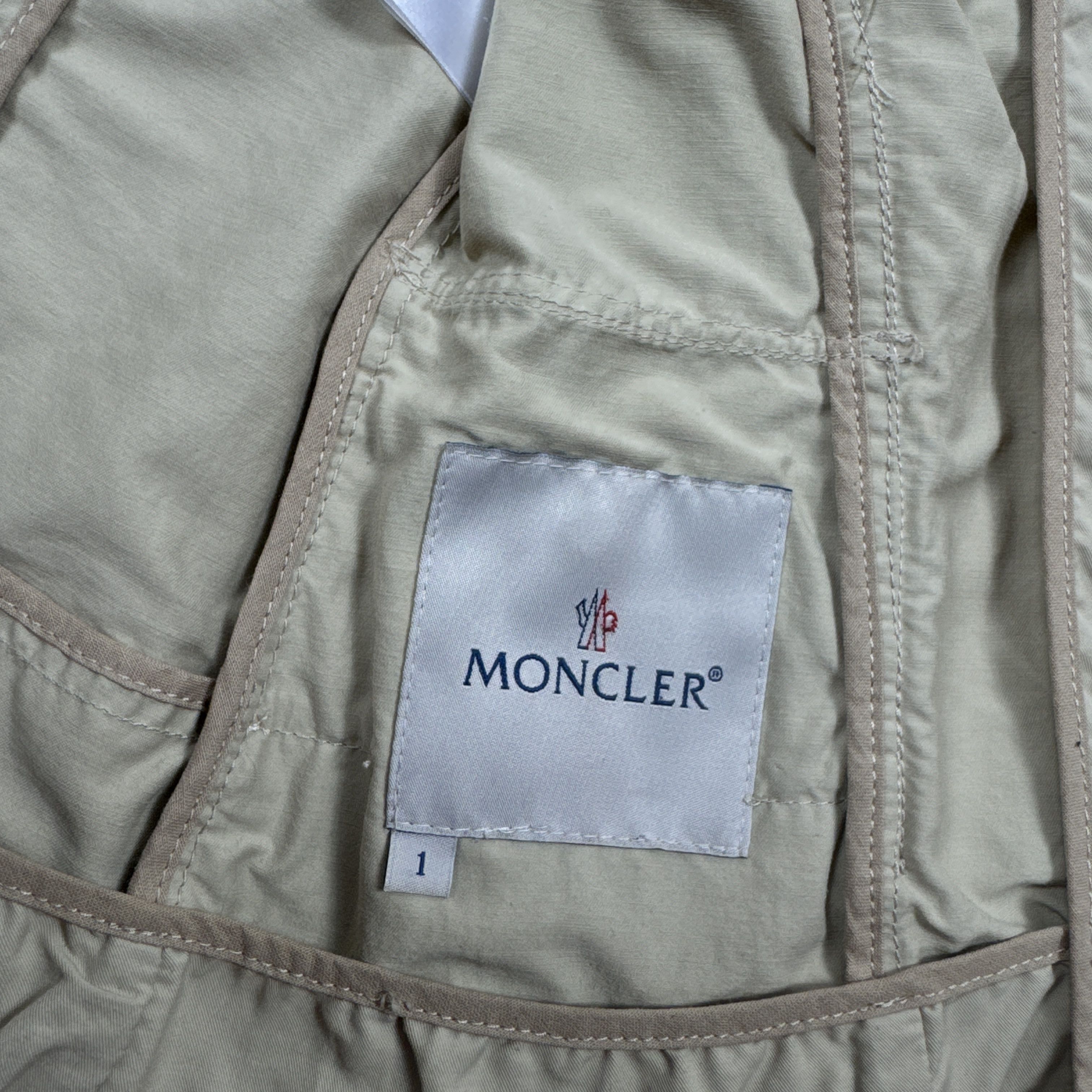 Moncler Women`s Moncler Cotton Blend Beige Military Jacket Size 1/S Size S / US 4 / IT 40 - 10 Thumbnail