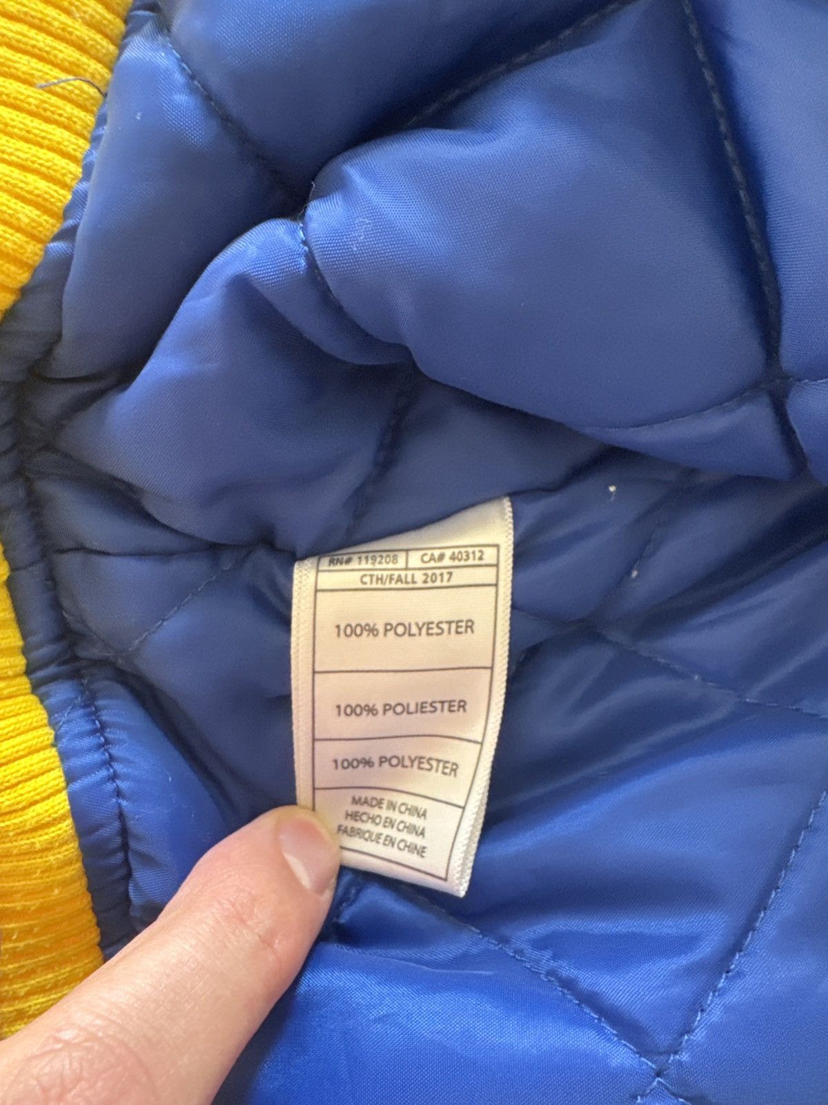 Mitchell & Ness Mitchell & Ness Hardwood Classics Warriors Jacket Size US XXL / EU 58 / 5 - 5 Thumbnail