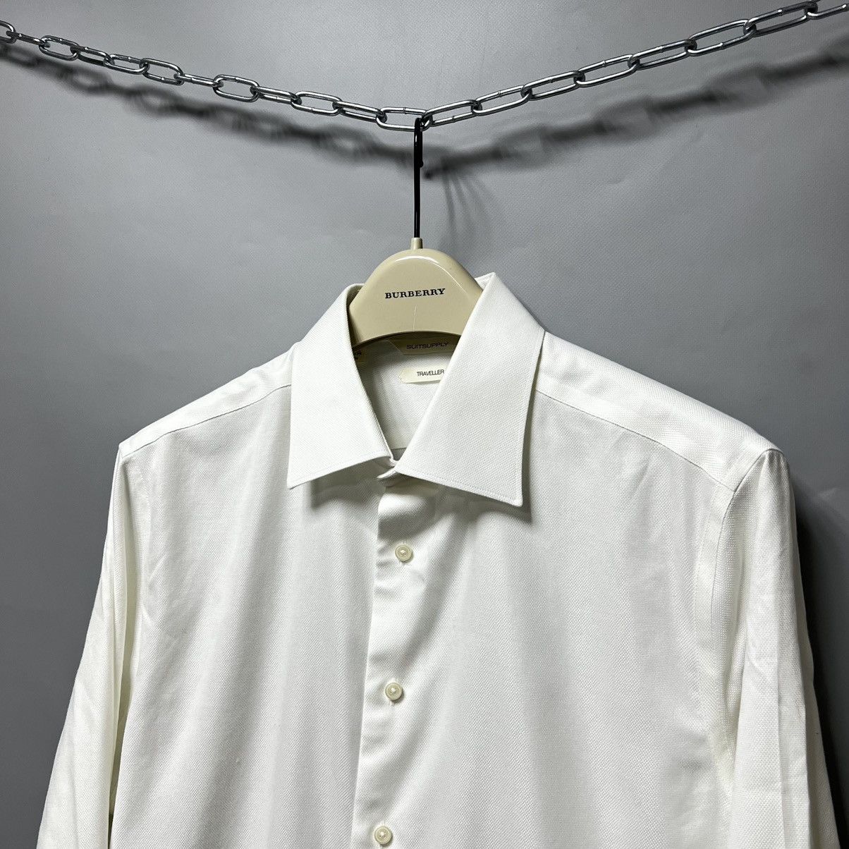 Suitsupply Suitsupply Traveller Shirt White Men’s Slim Fit Size US L / EU 52-54 / 3 - 4 Thumbnail