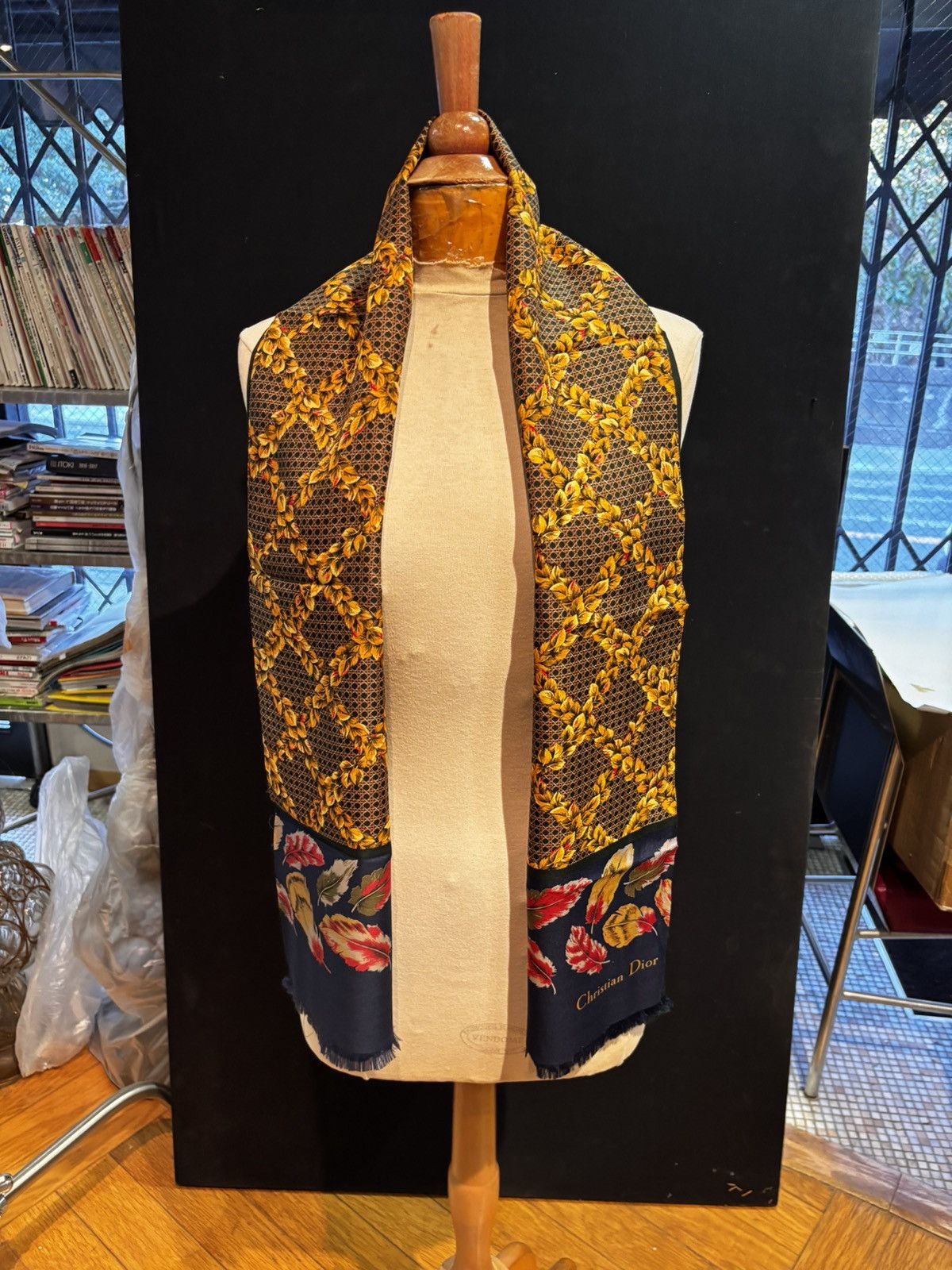 Christian Dior Monsieur Christian Dior Monsieur Silk & Wool Shawl Made in Italy Size ONE SIZE - 15 Thumbnail