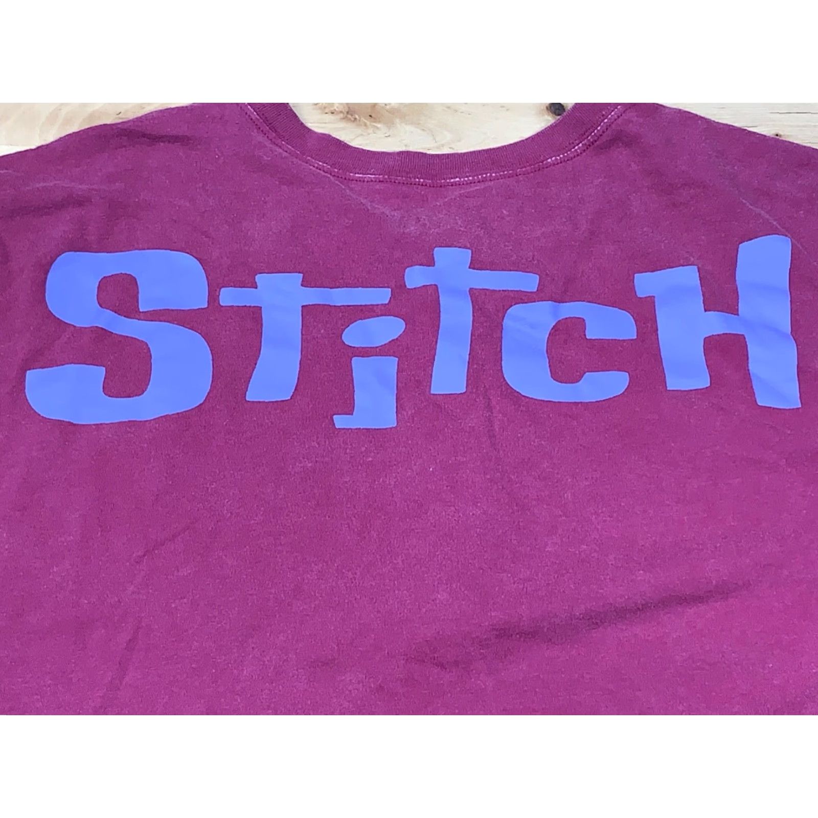 Disney Disney Stitch Henley Crop Top T-Shirt Women's Long Sleeve Small Pink Cropped Henley Stitch #6113 Size S / US 4 / IT 40 - 3 Thumbnail