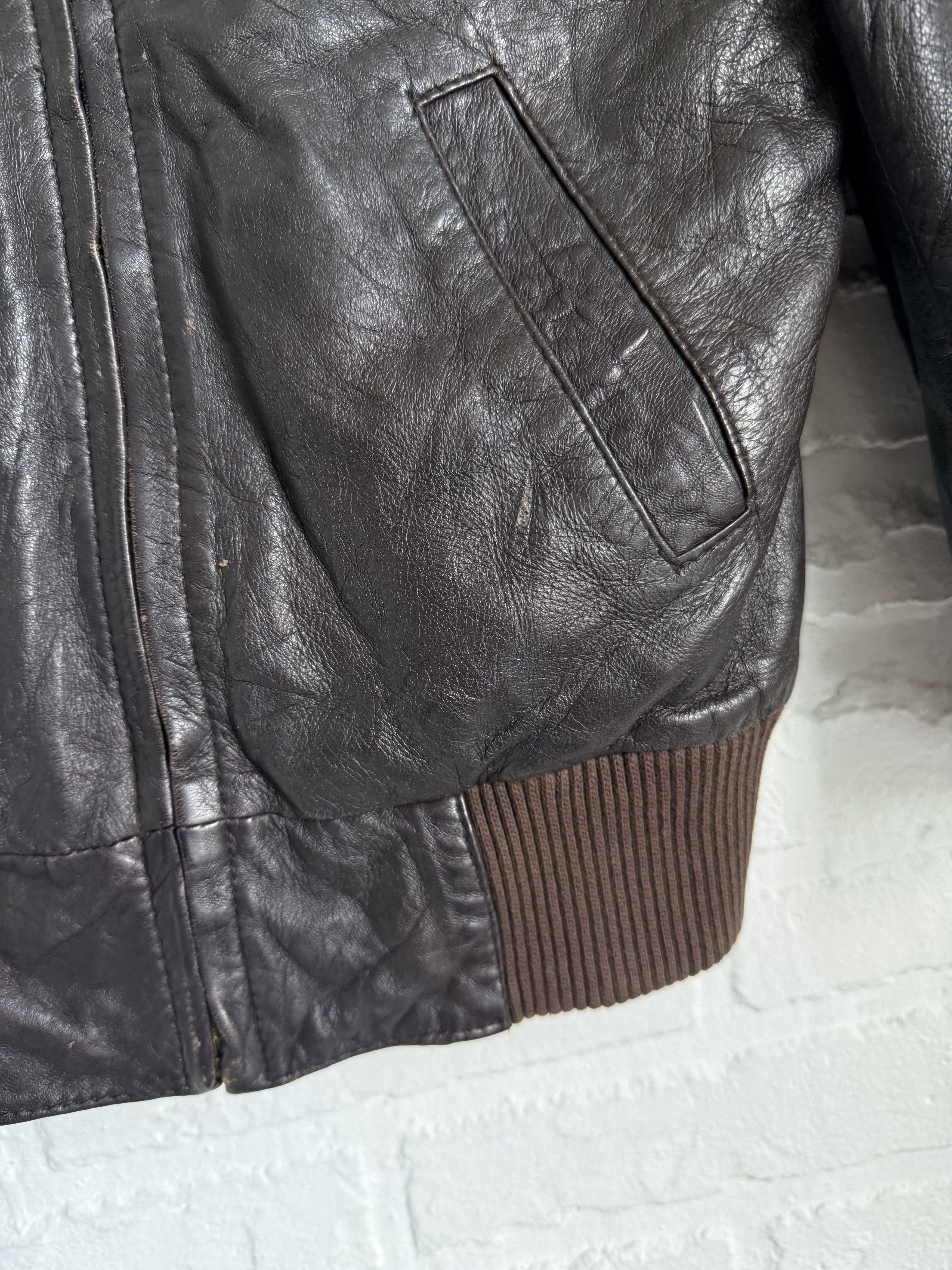 Allsaints × Vintage Vintage 2000s y2k Allsaints brown leather jacket Size XS / US 0-2 / IT 36-38 - 10 Thumbnail