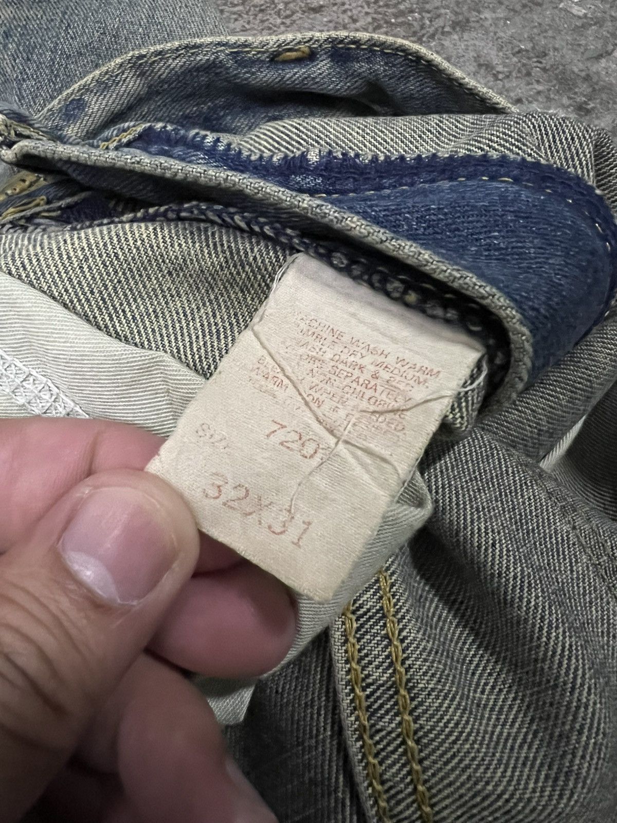 Japanese Brand LEE RIDERS DISTRESSED JEAN Size US 28 / EU 44 - 23 Thumbnail
