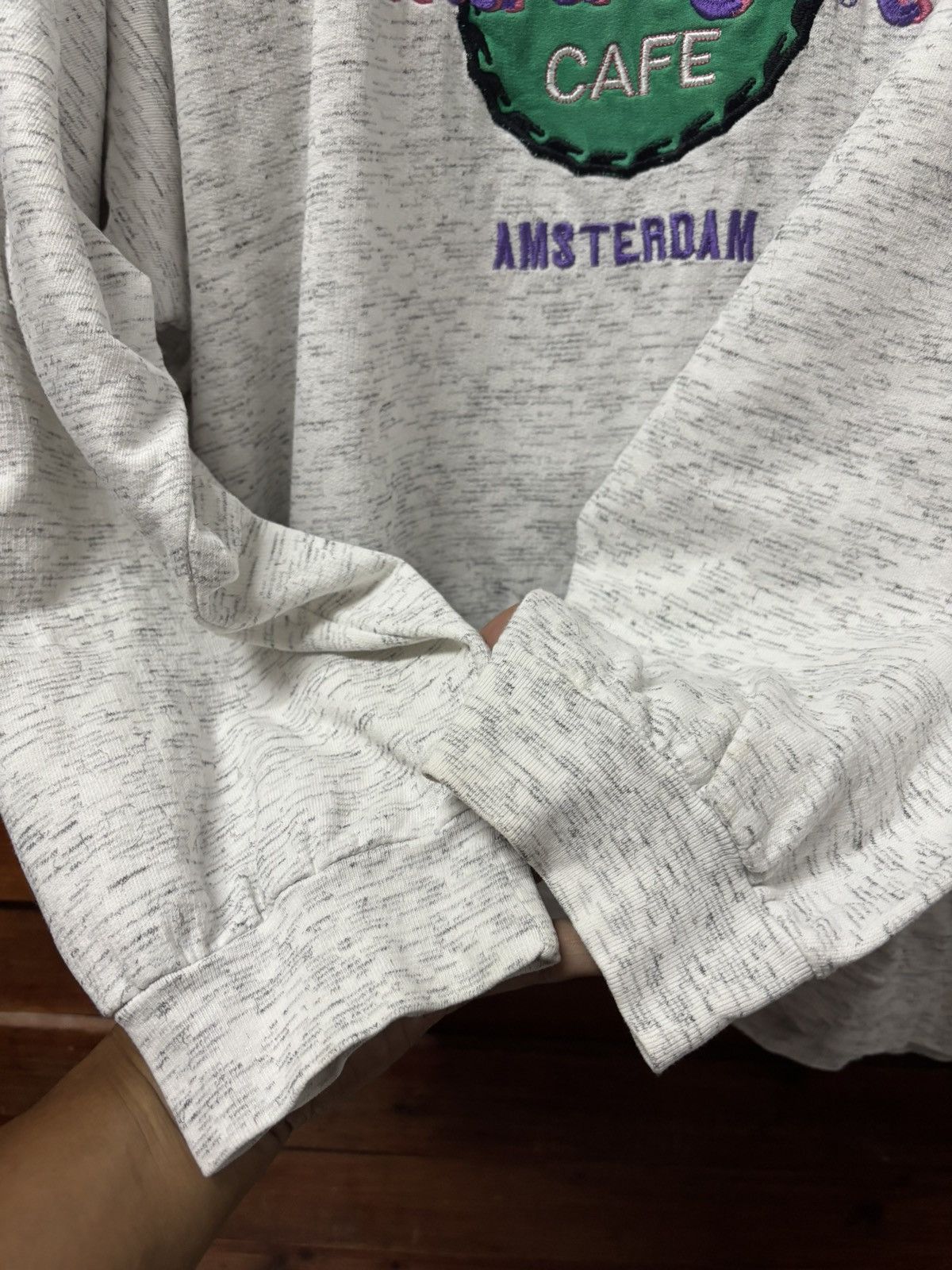 Hard Rock Cafe Vintage 90s hard rock cafe amsterdam sweatshirt Size US XL / EU 56 / 4 - 6 Thumbnail