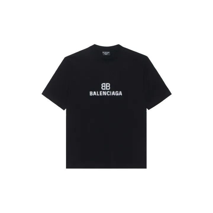Balenciaga Balenciaga Balenciaga FW21 Black Logo Short Sleeve TShirt Size US S / EU 44-46 / 1 - 2 Thumbnail