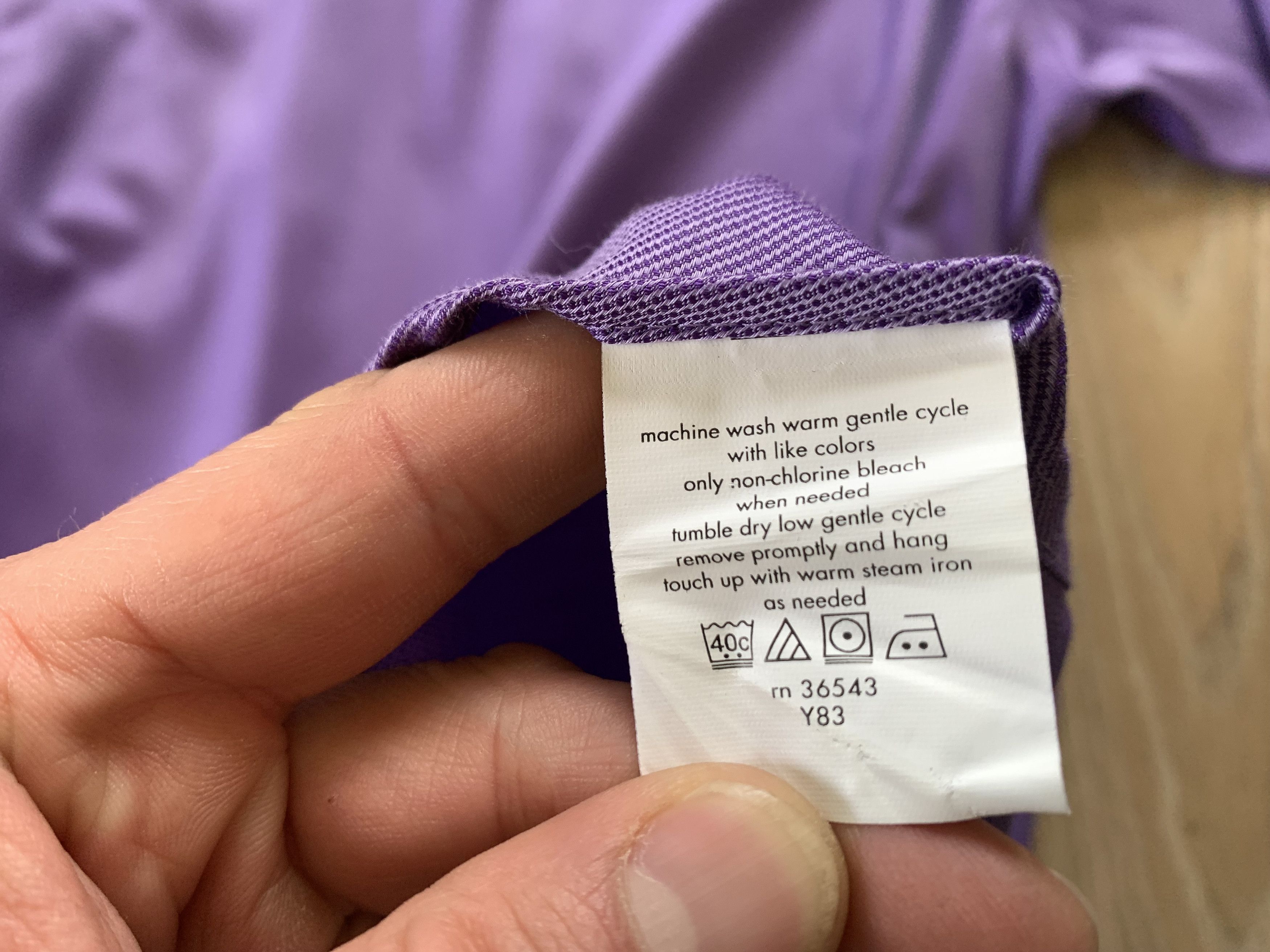 Calvin Klein × Vintage Vintage Calvin Klein Purple Classic Fit Shirt Size US M / EU 48-50 / 2 - 8 Thumbnail