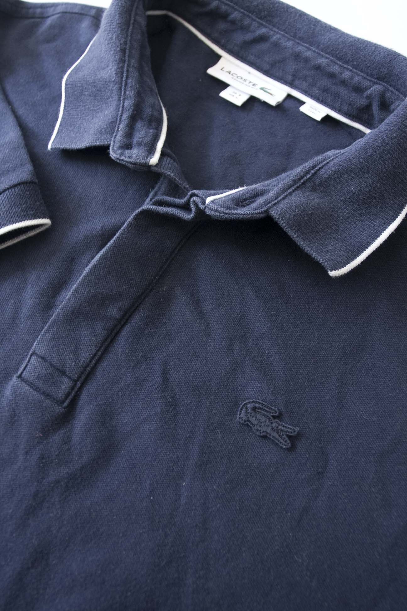 Lacoste Lacoste Polo Regular Fit Size 5/ L Dark Blue Size US L / EU 52-54 / 3 - 3 Thumbnail