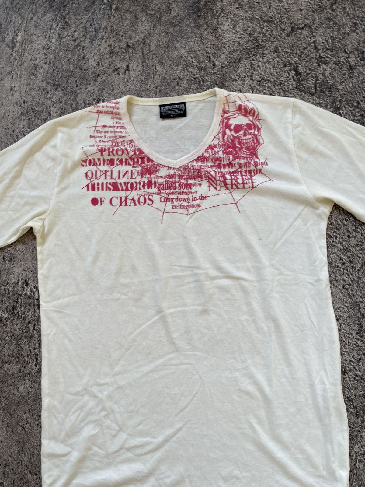 Japanese Brand Y2K Splendid satisfaction skull punk style tshirt Size US L / EU 52-54 / 3 - 2 Thumbnail