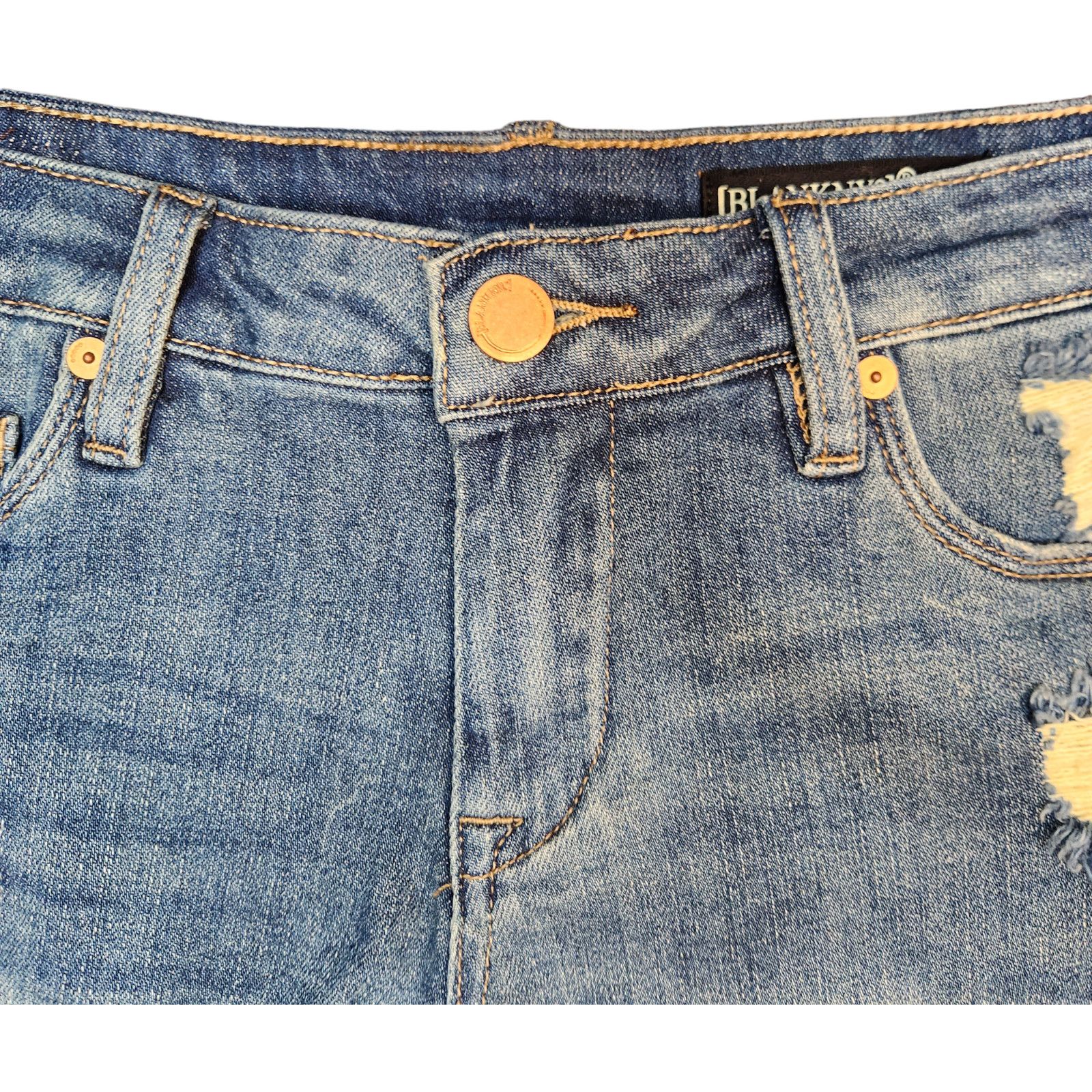BLANKNYC Blank NYC Fulton Shorts Womens Denim Destroyed Roll Up 25 Size 25" / US 0 / IT 36 - 12 Thumbnail