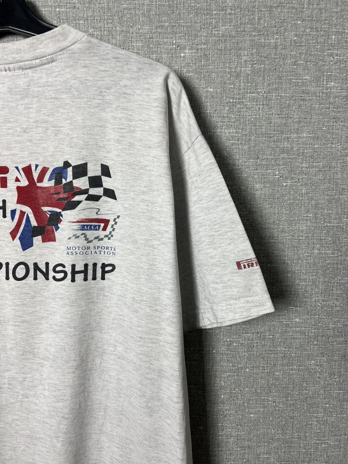 Pirelli Vintage 90s Pirelli British Rally Championship MSA Tee Size US L / EU 52-54 / 3 - 8 Thumbnail