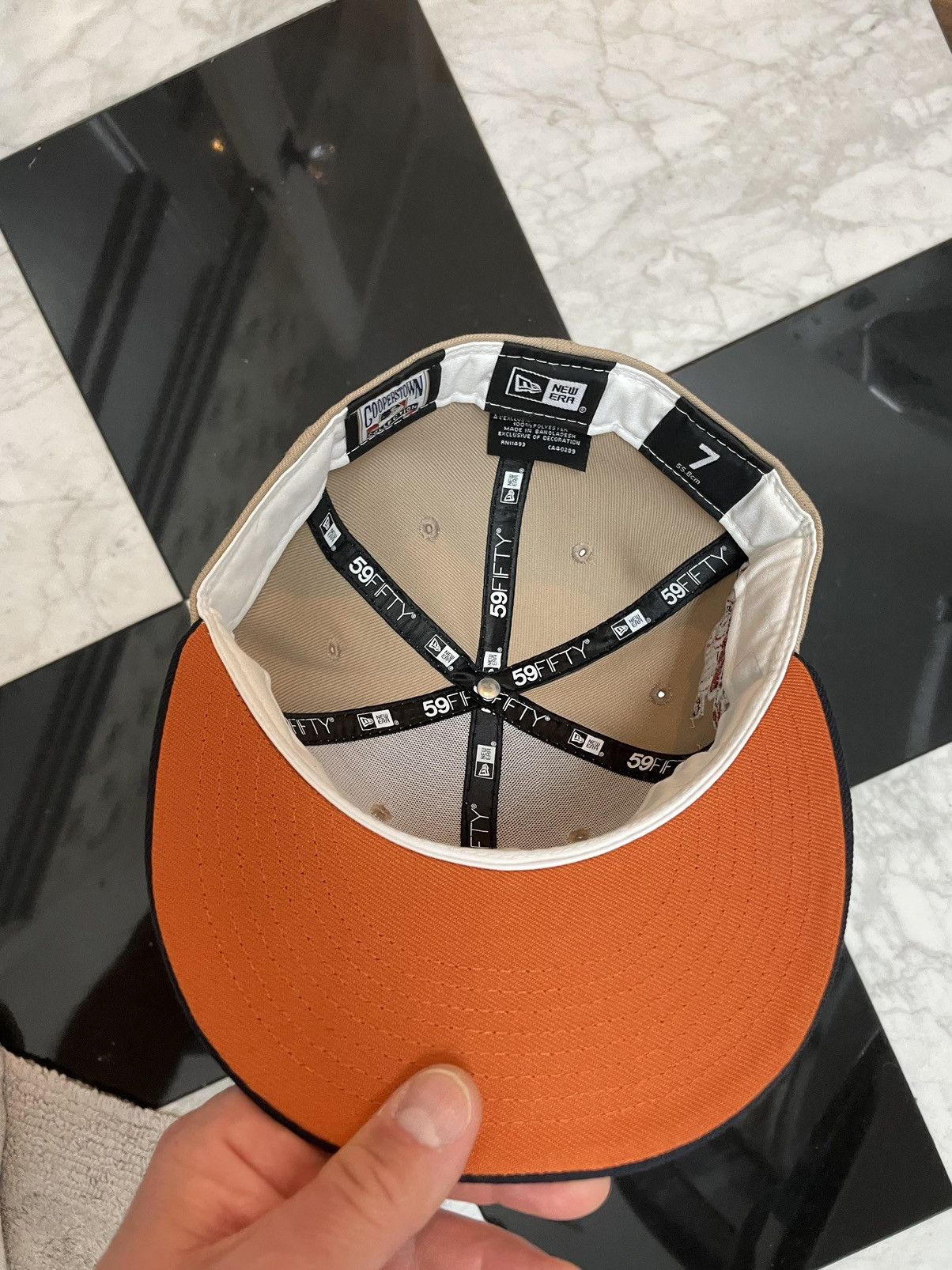 New Era 🔥 Exclusive Braves fitted hat size 7 Size ONE SIZE - 5 Thumbnail