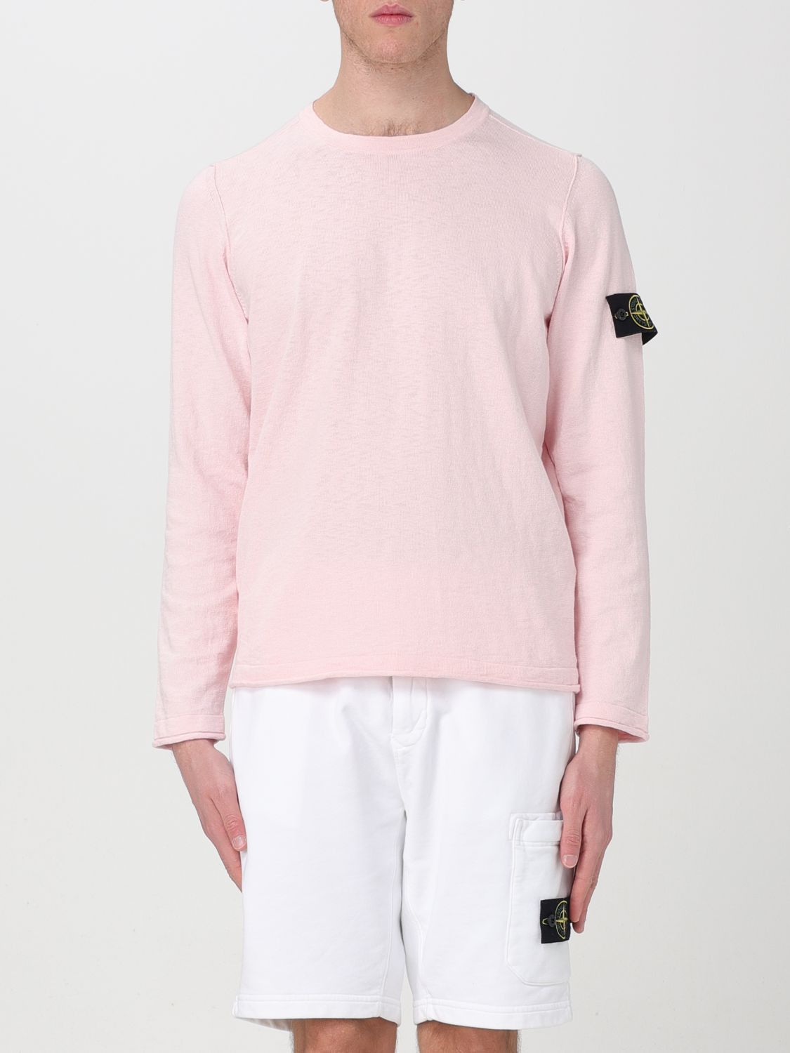 image of Stone Island Sweater Men Pink (Size Small)