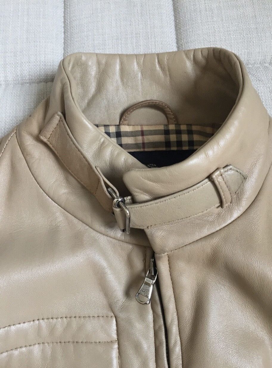 BURBERRY MENS LEATHER JACKET
