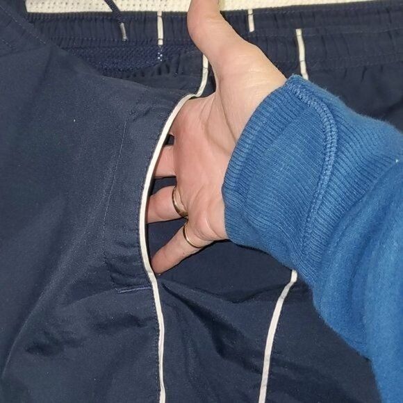 Nike Nike Blue Logo Cinched Lined Sz. XL Swim Trunks w Pockets Size US 40 / EU 56 - 9 Thumbnail