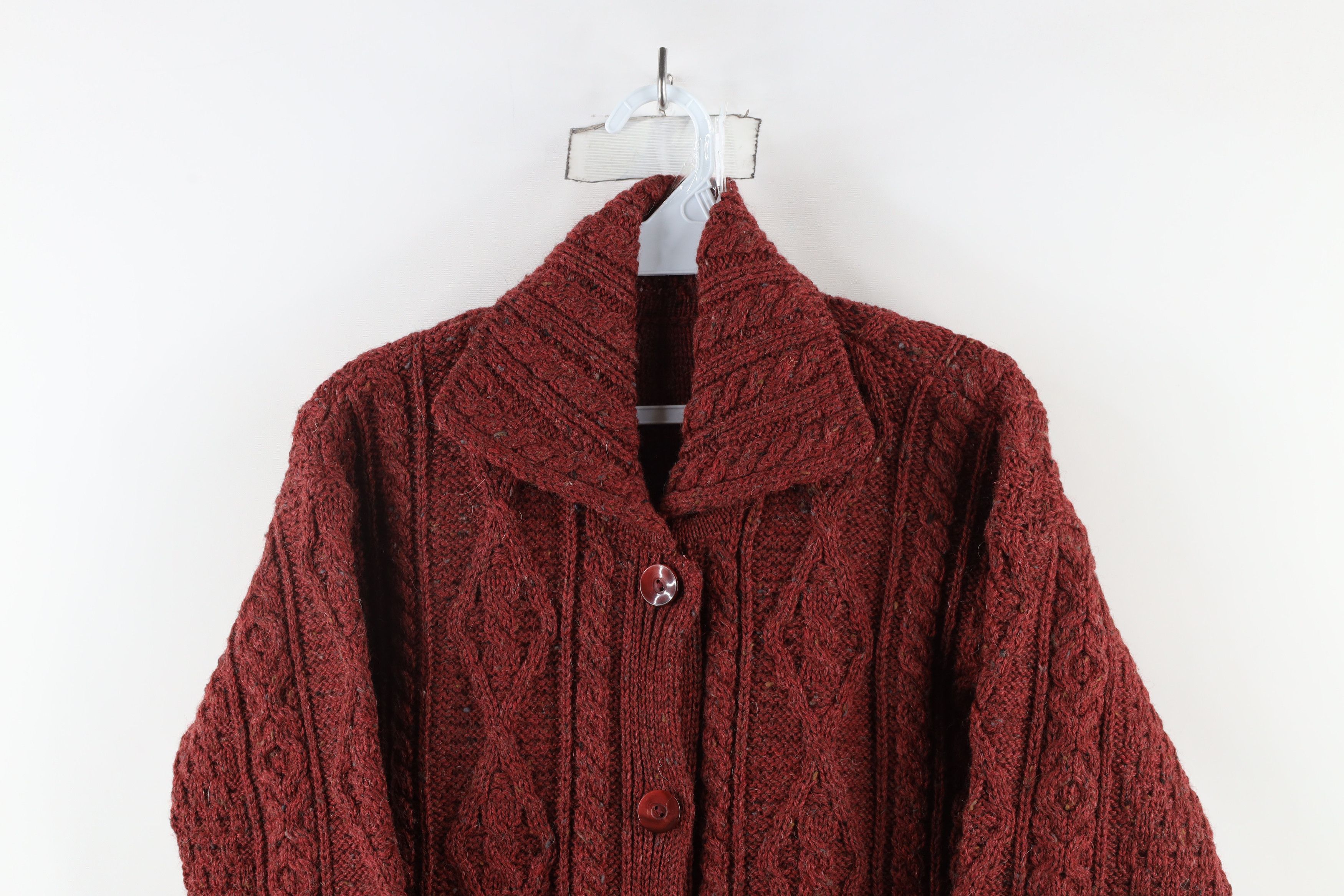 Vintage Vintage 90s Streetwear Fisherman Cable Knit Cardigan Sweater Size M / US 6-8 / IT 42-44 - 2 Thumbnail