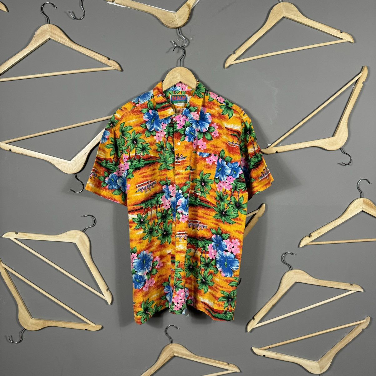 Vintage Vintage Hawaiian Beach Street Shirt Size US L / EU 52-54 / 3 - 1 Thumbnail