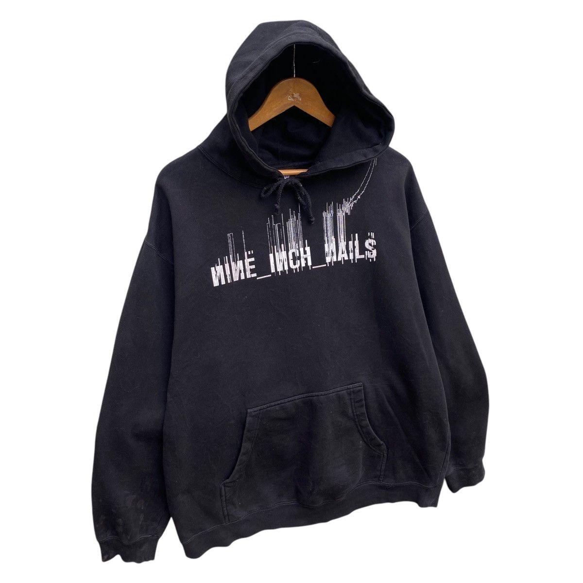 Band Tees × Vintage 💥 VTG NINE INCH NAILS LIVE WITH TEETH HOODIE SWEATER Size US XL / EU 56 / 4 - 3 Thumbnail